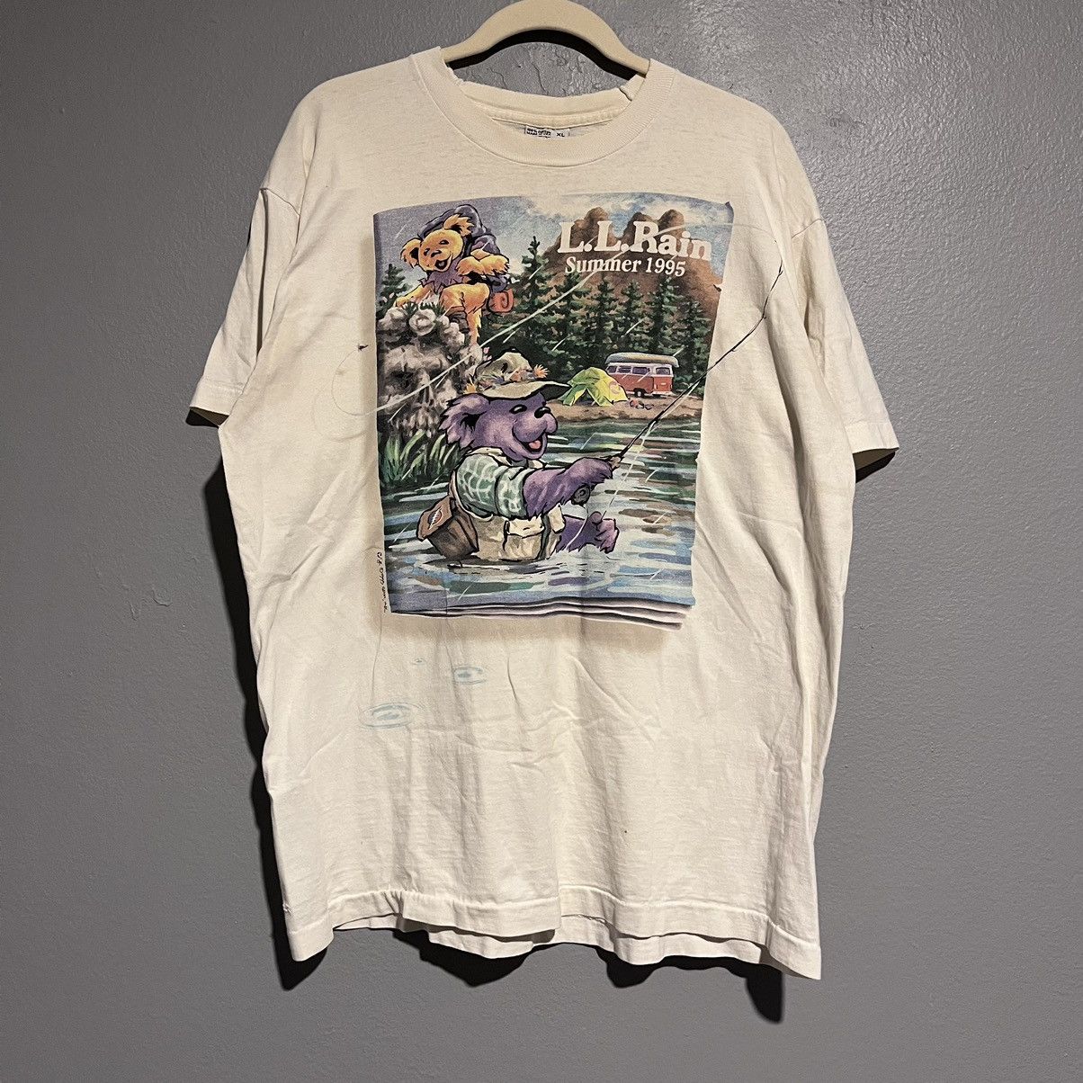 Vintage Vintage 1995 Grateful Dead L.L. Rain Summer T-shirt L.L. Bean Size US XL / EU 56 / 4 - 1 Thumbnail