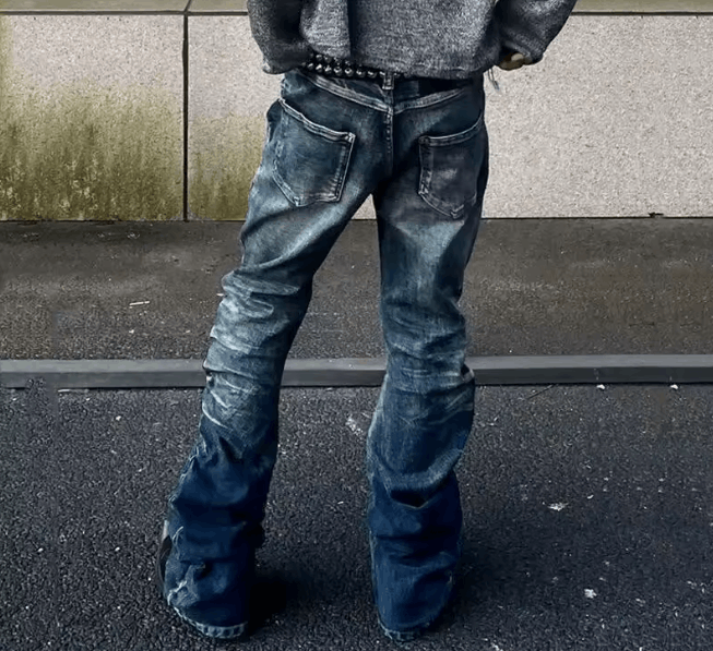 Japanese Brand Extra Long Stack Jeans Size US 30 / EU 46 - 3 Thumbnail