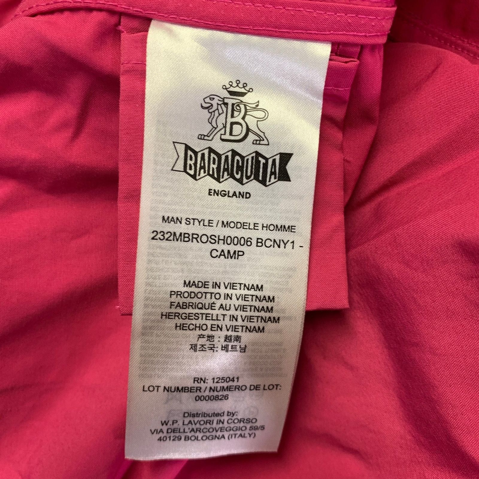 Baracuta BARACUTA Size 42 Pink Fuchsia Polyester Cotton Shirt Jacket Size US L / EU 52-54 / 3 - 6 Thumbnail