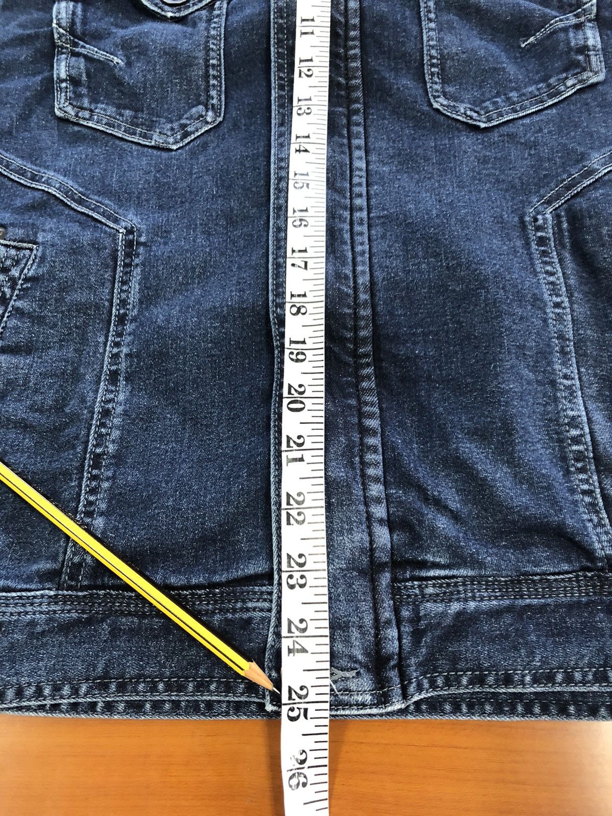 Blue Blue Japan Rare 🔥 Blue B Stretchable Denim Jacket Size US L / EU 52-54 / 3 - 18 Thumbnail