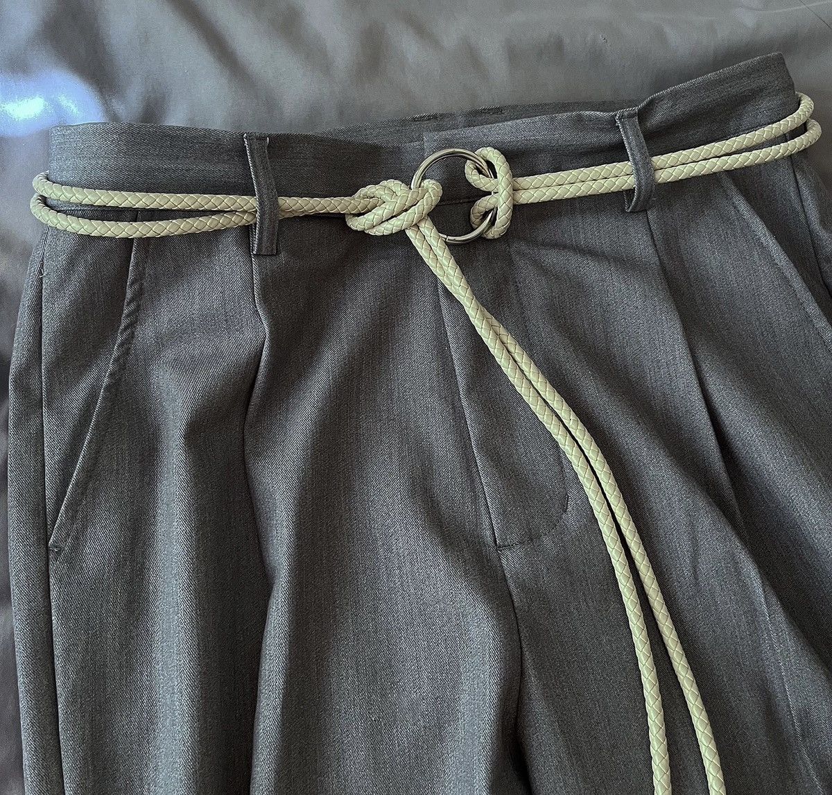 Japanese Brand × Vintage Outdoor retro fashion ring buckle woven rope belt aesthetic Size ONE SIZE - 5 Thumbnail