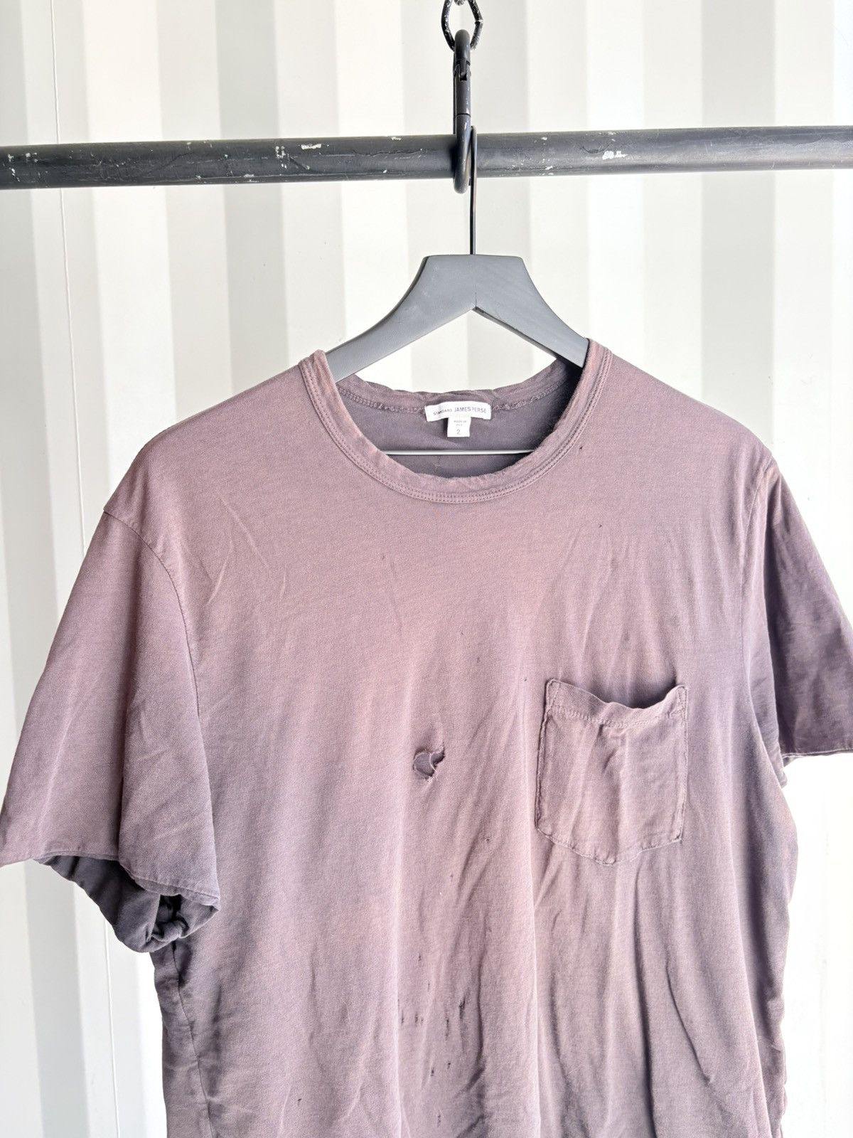 James Perse Thrashed Faded Shirt Distressed Grunge Band Size US M / EU 48-50 / 2 - 2 Thumbnail