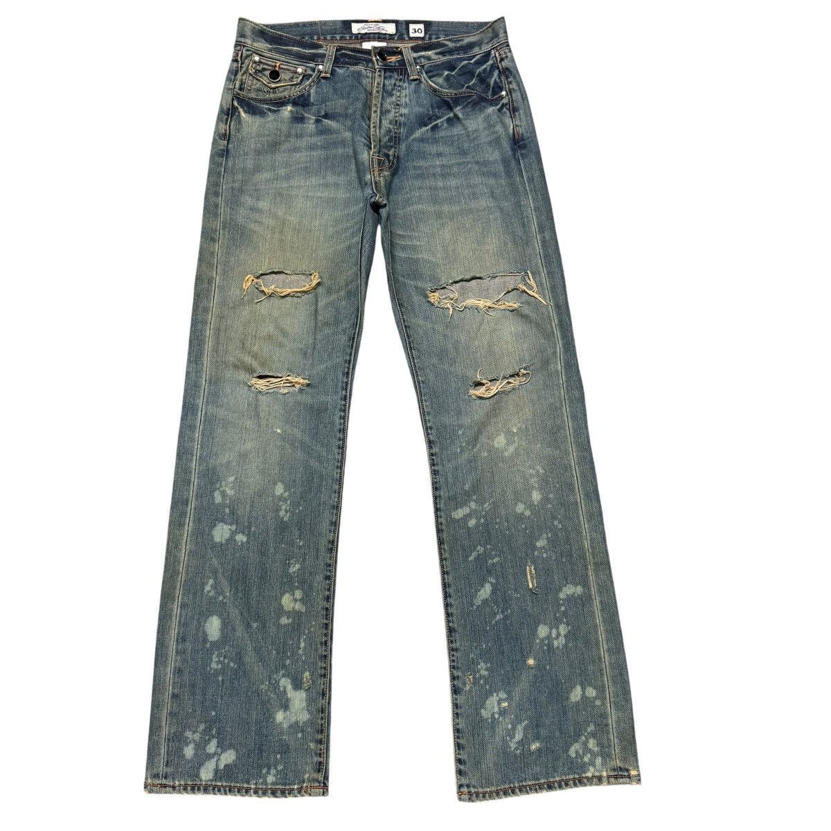 Christian Audigier Vintage Christian Audigier Denim Thrashed Jeans Size US 32 / EU 48 - 1 Thumbnail