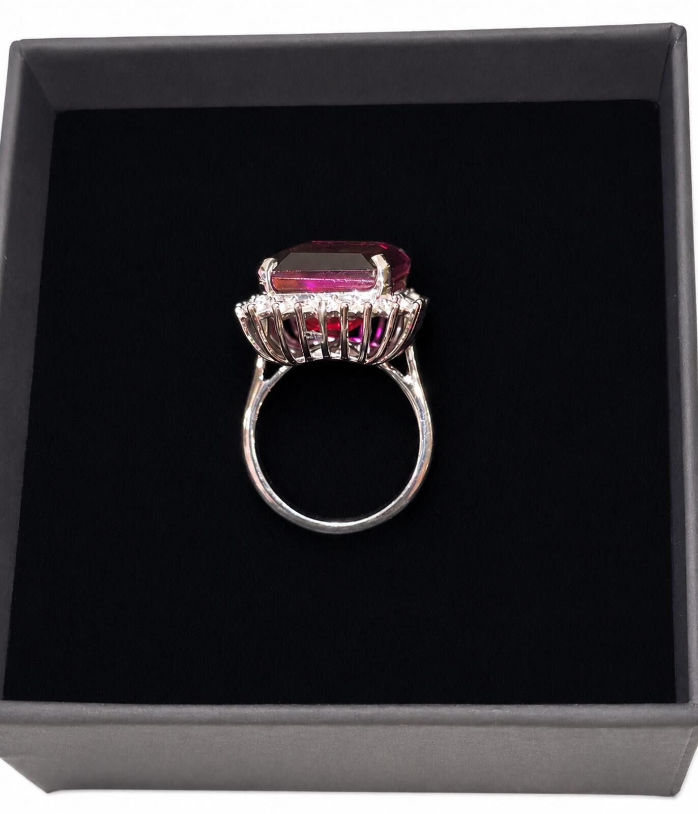 Other 925 Ring with Platinum Overlay and watermelon opal Size ONE SIZE - 8 Thumbnail