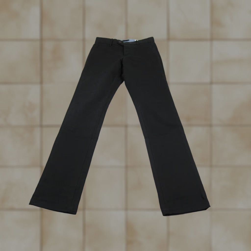 Gustin Gustin Pants Mens 31 Black Slim Straight Chino Button Fly Made in USA Size US 31 - 1 Thumbnail