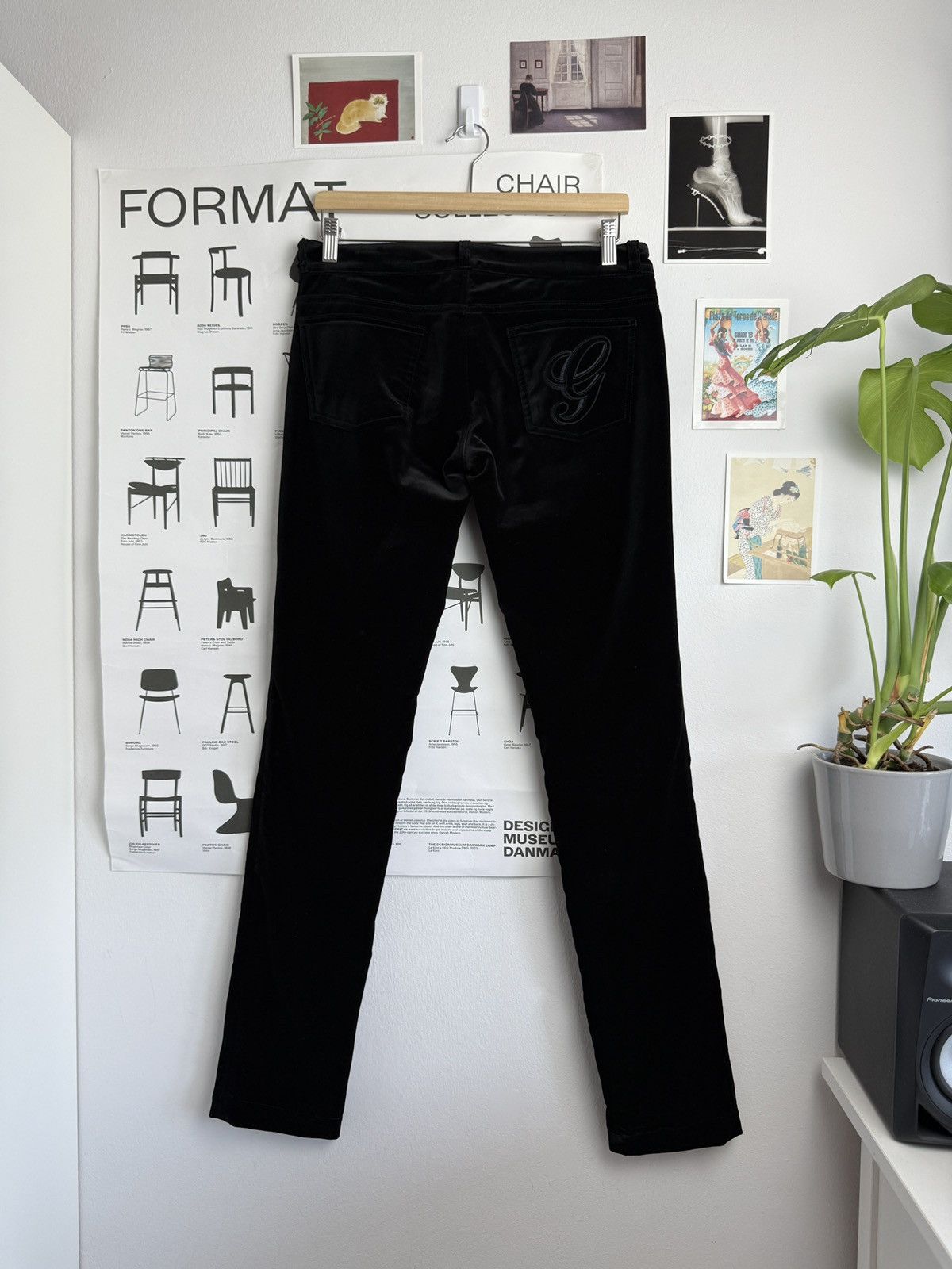 Gucci Gucci G logo velour leggings pants IT40 designer luxury y2k Size 27" / US 4 / IT 40 - 1 Thumbnail