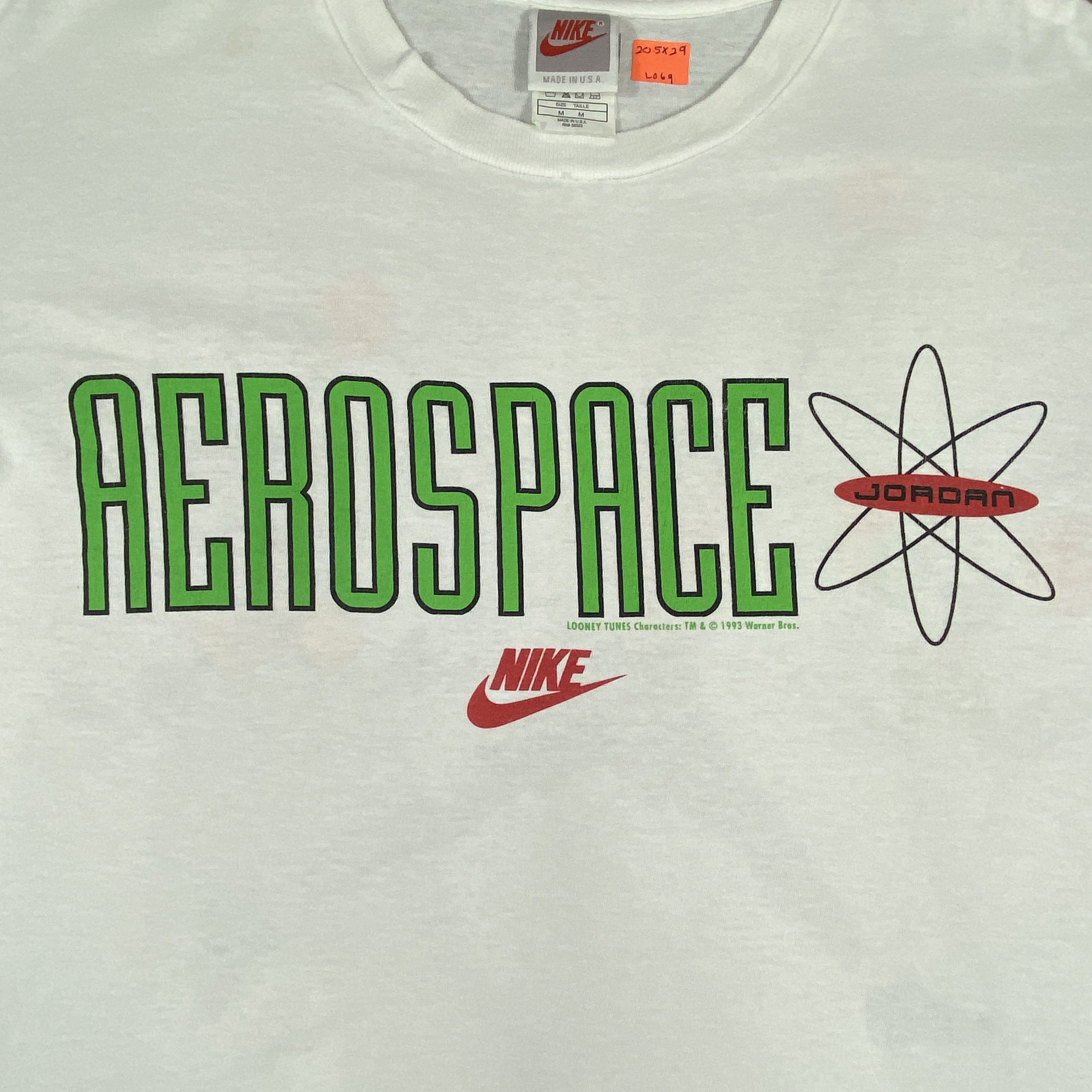 Nike 90s Vintage Nike Air Jordan 'Aerospace' T-shirt - L069 Size US M / EU 48-50 / 2 - 3 Thumbnail