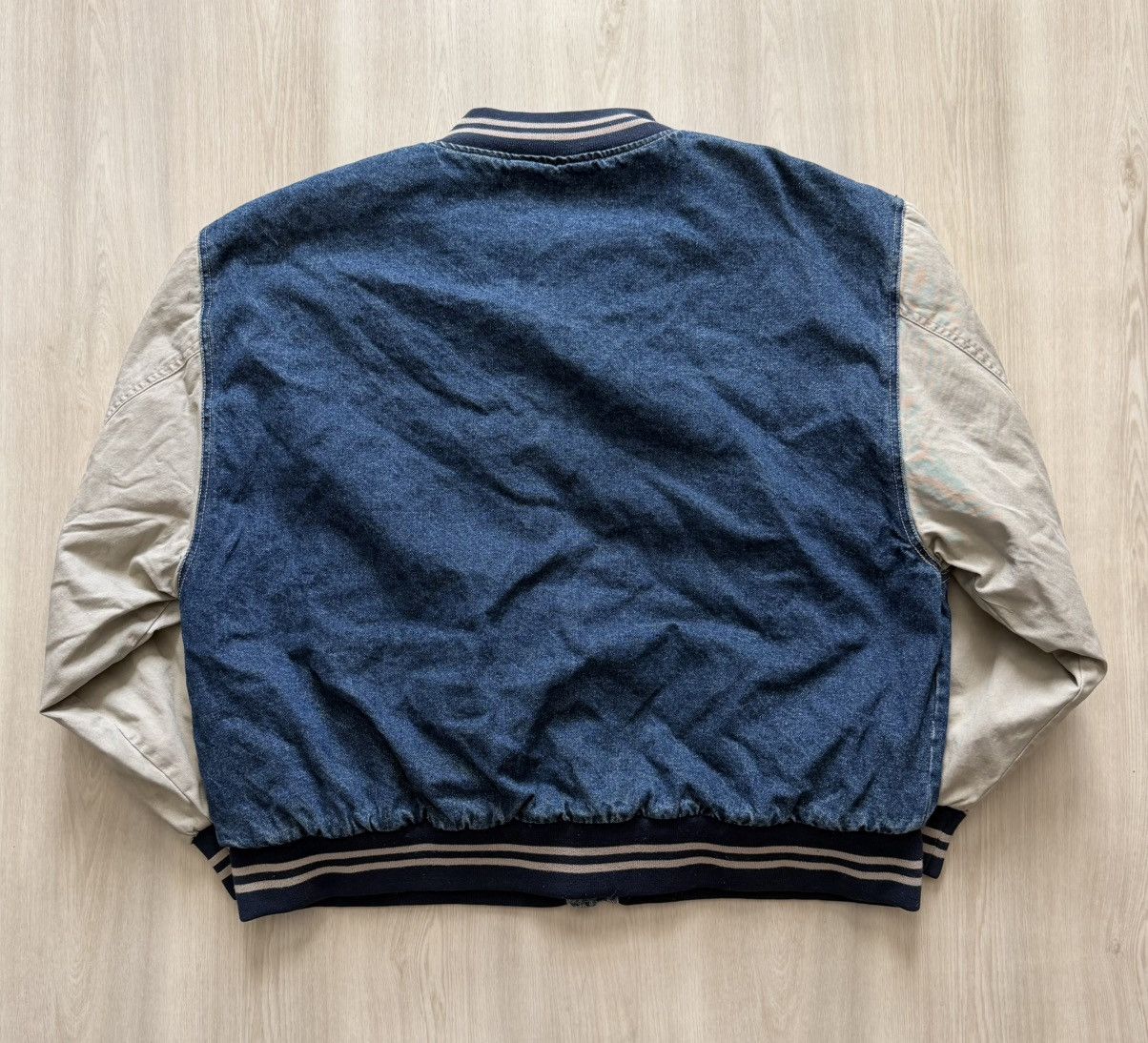 Vintage Vintage Expedition Gear Denim Jean Varsity Bomber Sz XL Size US XL / EU 56 / 4 - 7 Thumbnail