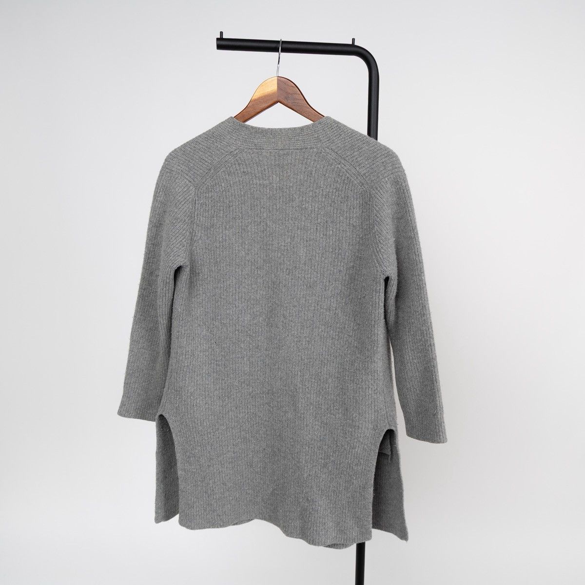 Polo Ralph Lauren Polo Ralph Lauren Womens Gray Wool Cashmere Cardigan Knit Size M / US 6-8 / IT 42-44 - 4 Thumbnail