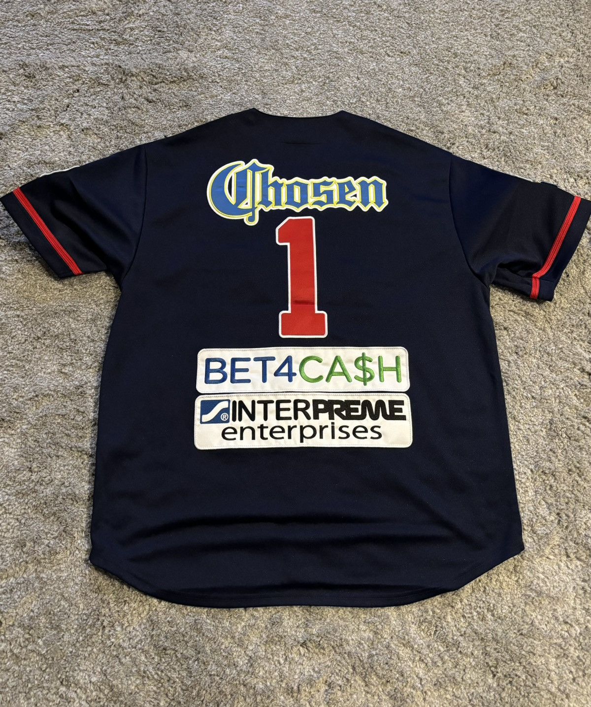 Supreme chosen one navy baseball jersey SS24