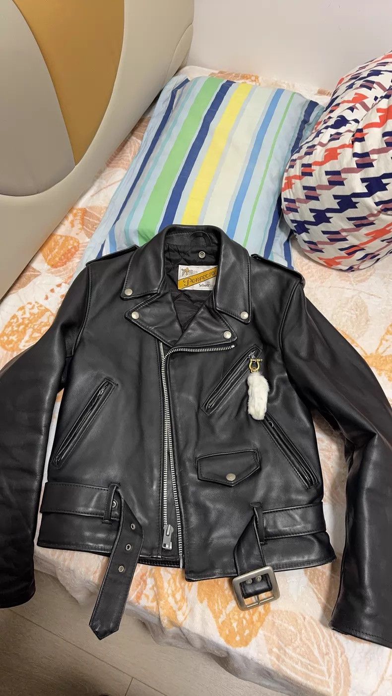 Schott Schott Leather coat Size US XXS / EU 40 - 8 Thumbnail