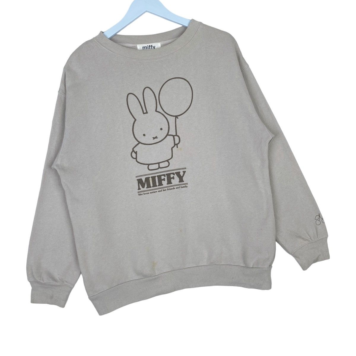 Designer × Vintage Miffy Big Logo Sweatshirt Crewneck Pullover Jumper Size US L / EU 52-54 / 3 - 4 Thumbnail
