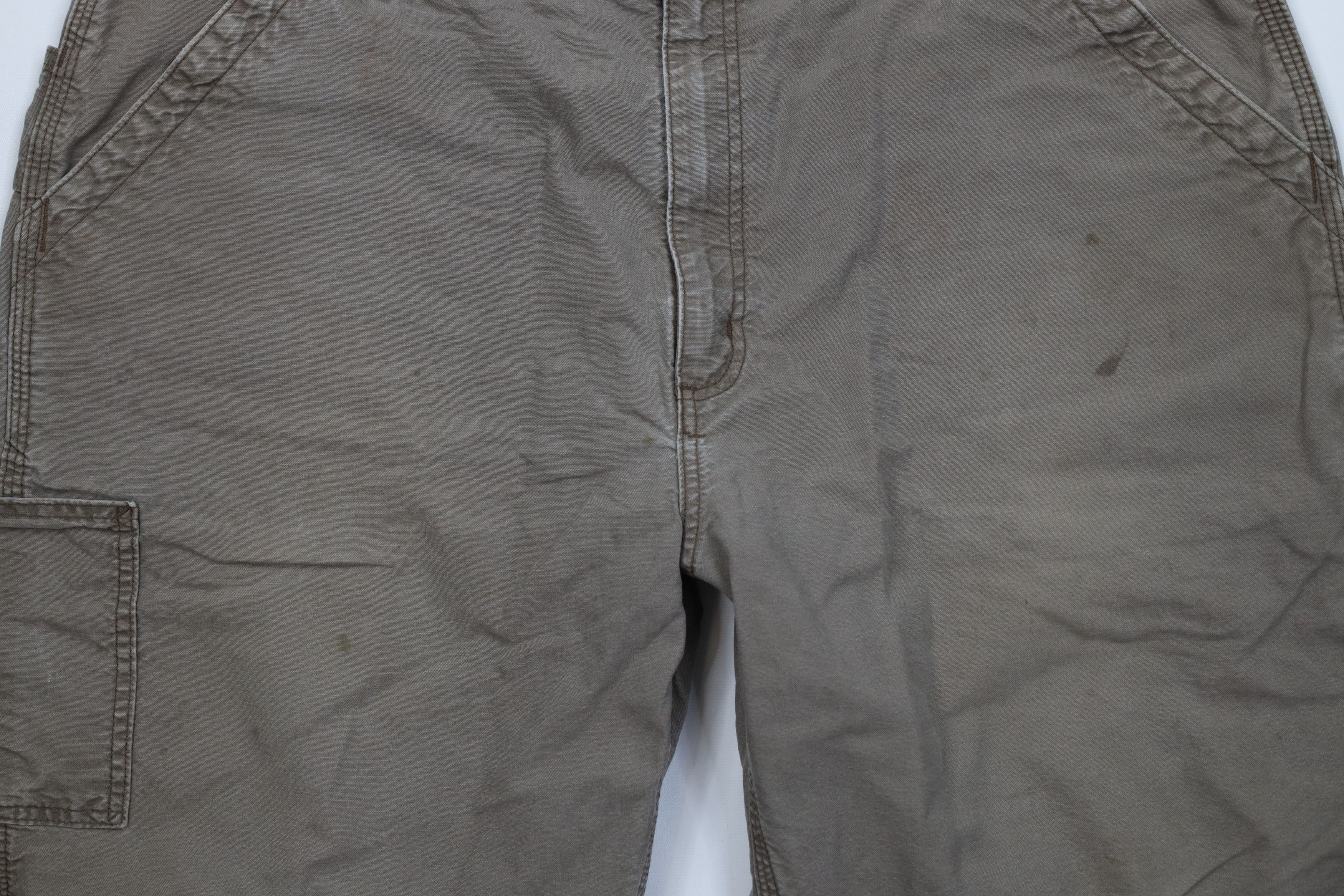 Carhartt Vintage Y2K Carhartt Spell Relaxed Fit Shorts Light Brown Size US 42 / EU 58 - 3 Thumbnail