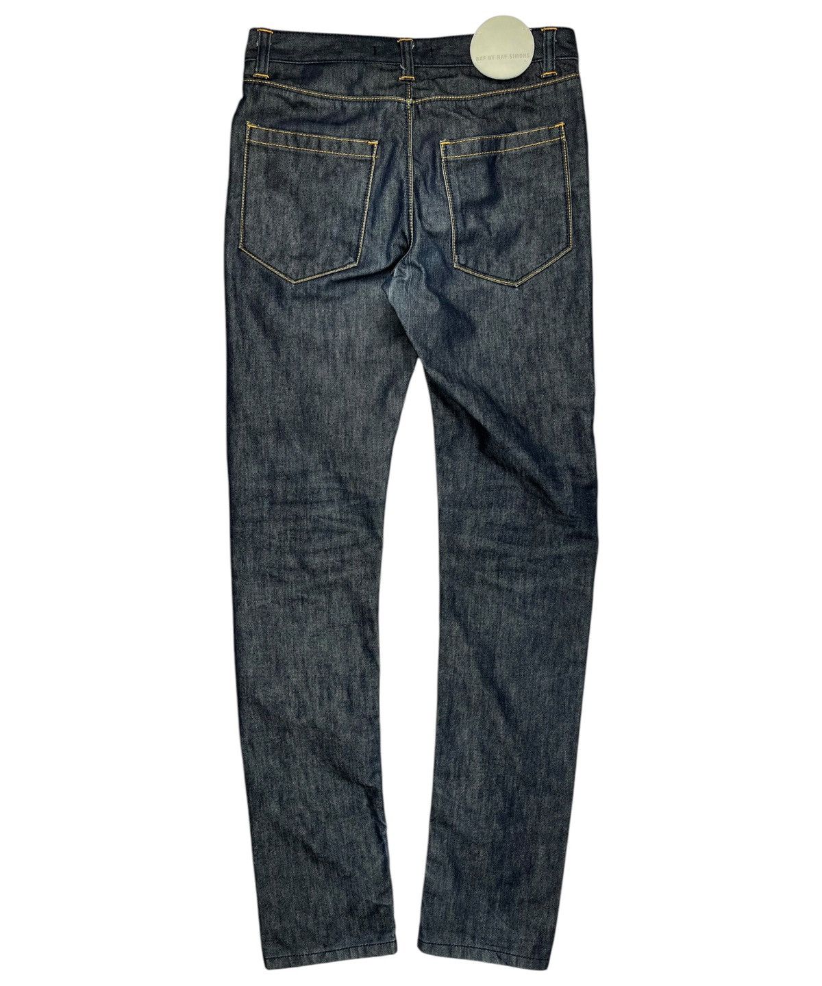 Raf Simons Raf By Raf Simons Curved Leg Indigo Patch Denim Jeans Size US 28 / EU 44 - 2 Thumbnail