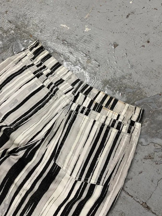 Just Cavalli SS2004 Cavalli Black & White Lines Pants Size US 30 / EU 46 - 9 Thumbnail
