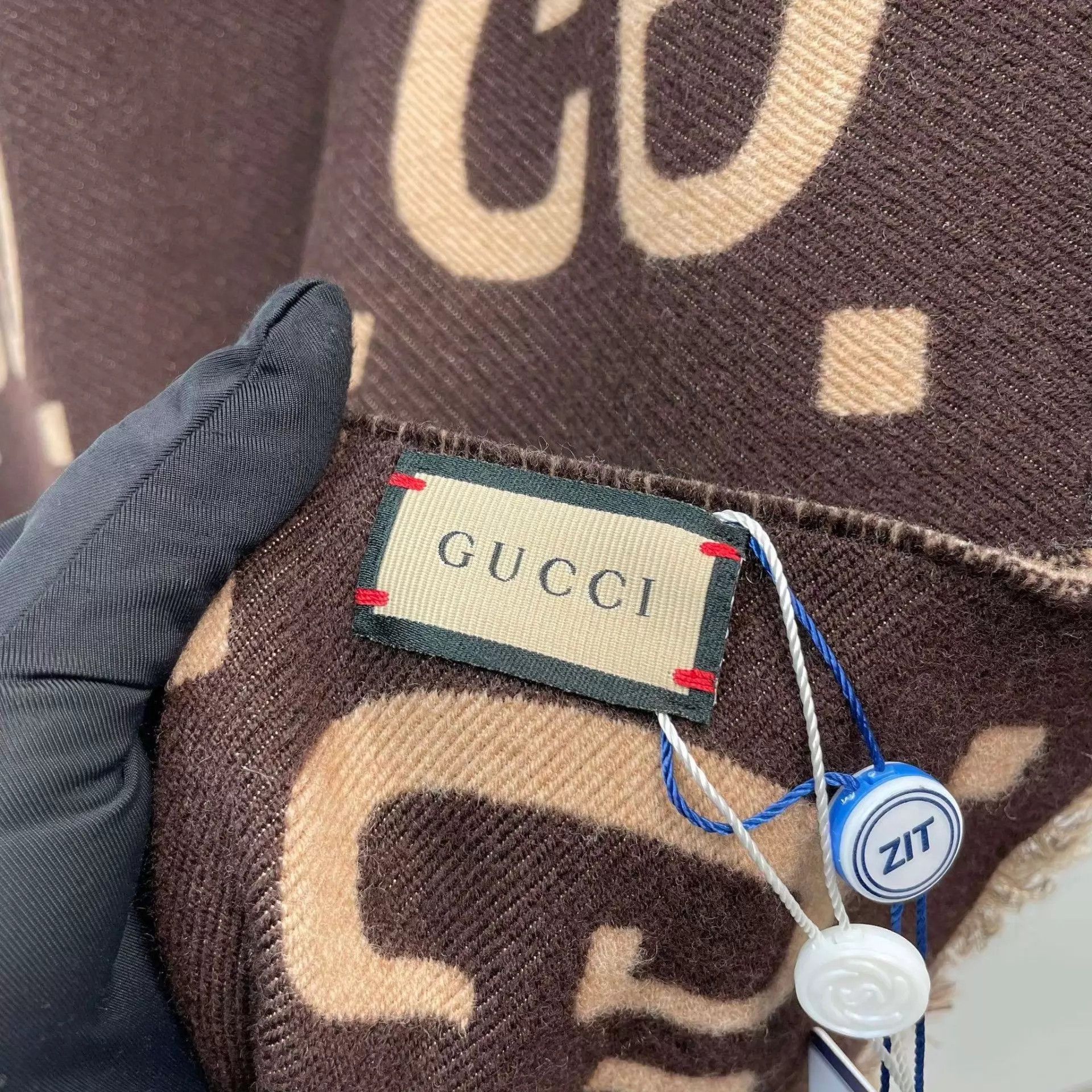 Gucci Gucci Brown Scarf Size ONE SIZE - 4 Thumbnail