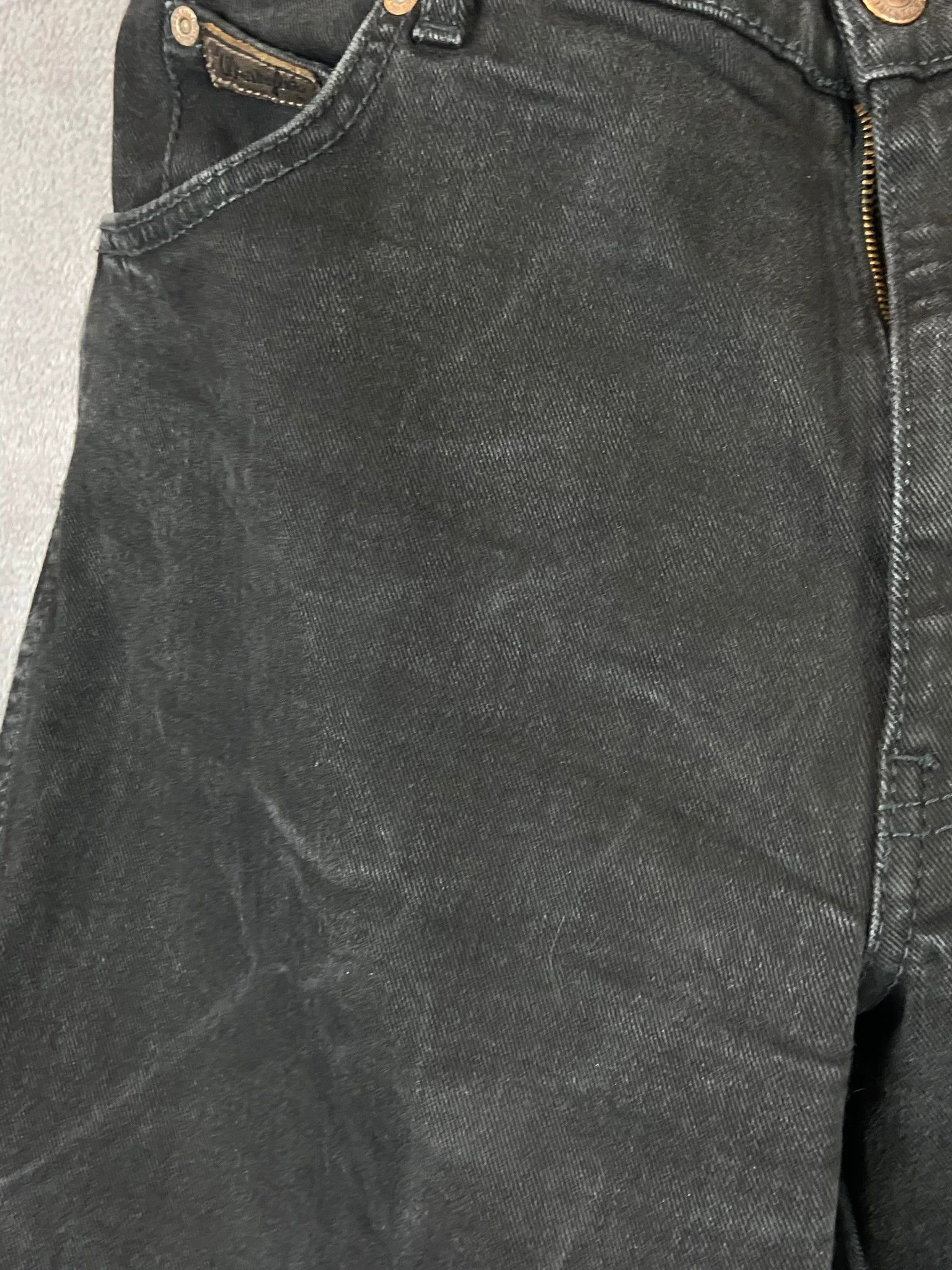 Wrangler Wrangler spodnie czarne jeans denim Size US 33 - 3 Thumbnail