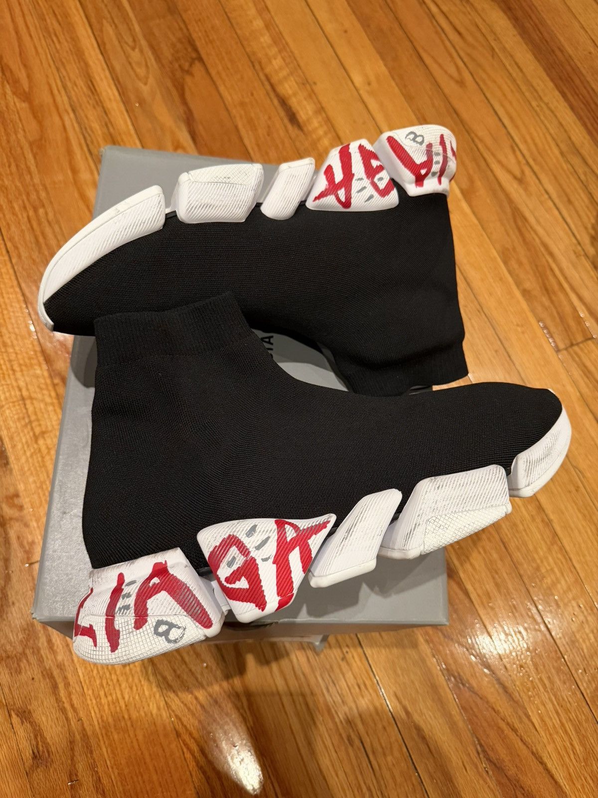 Balenciaga Balenciaga Speed Trainer Black Size US 13 / EU 46 - 3 Thumbnail