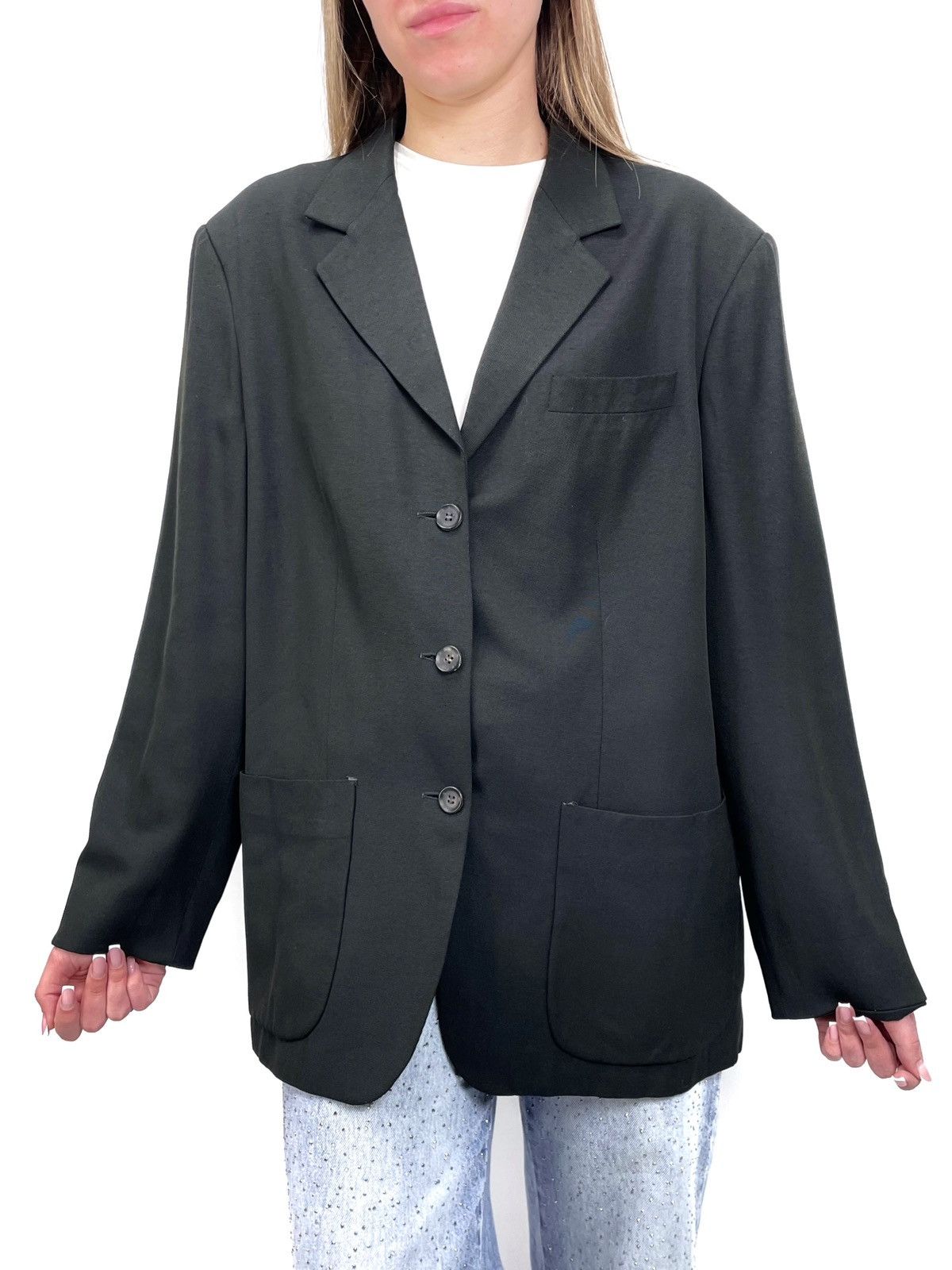 Yohji Yamamoto Vintage Yohji Yamamoto Archive Silk Blend Blazer – Size M Size M / US 6-8 / IT 42-44 - 3 Thumbnail