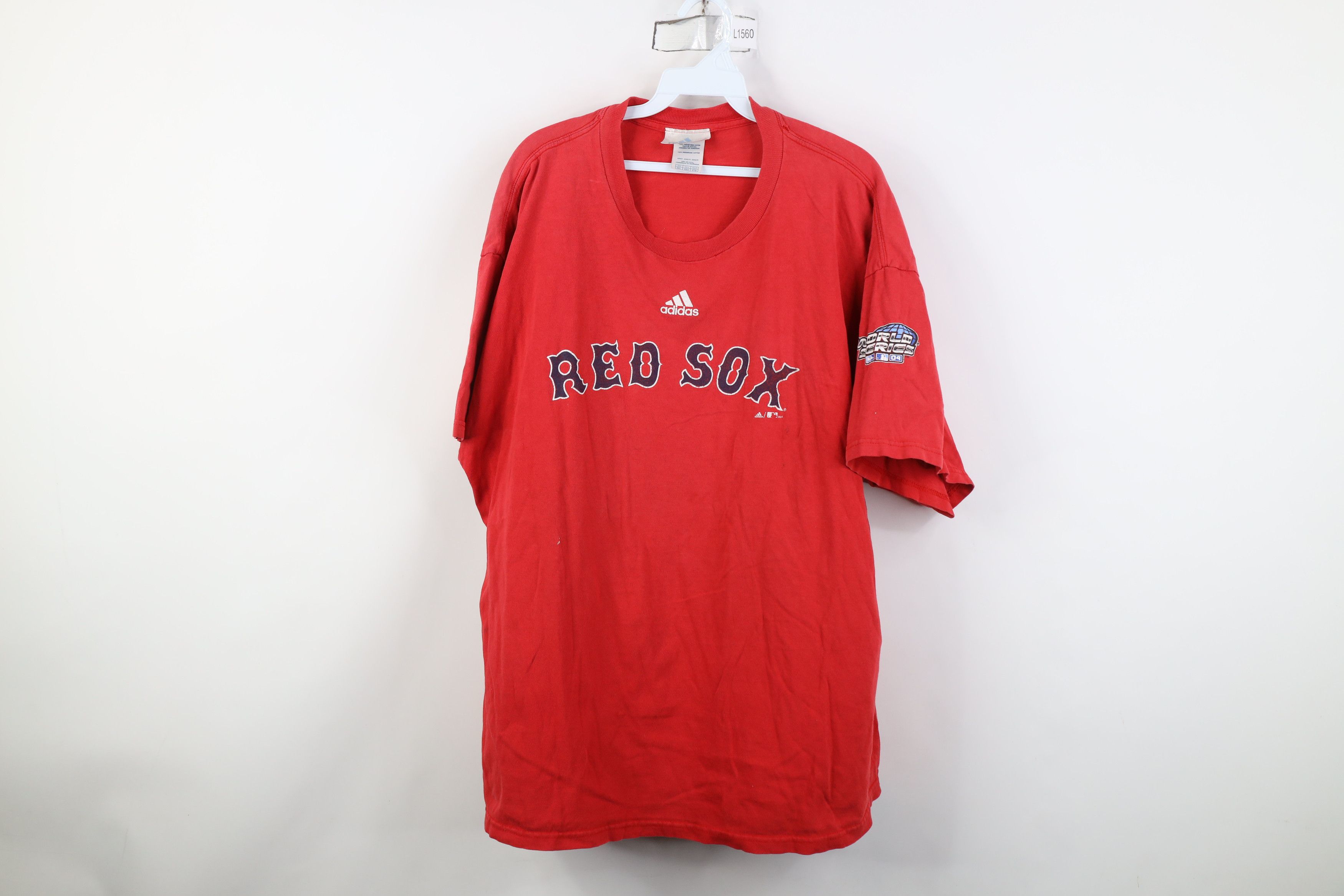 Adidas Vintage Y2K Adidas Boston Red Sox Baseball T-Shirt Red Size US XXL / EU 58 / 5 - 1 Thumbnail