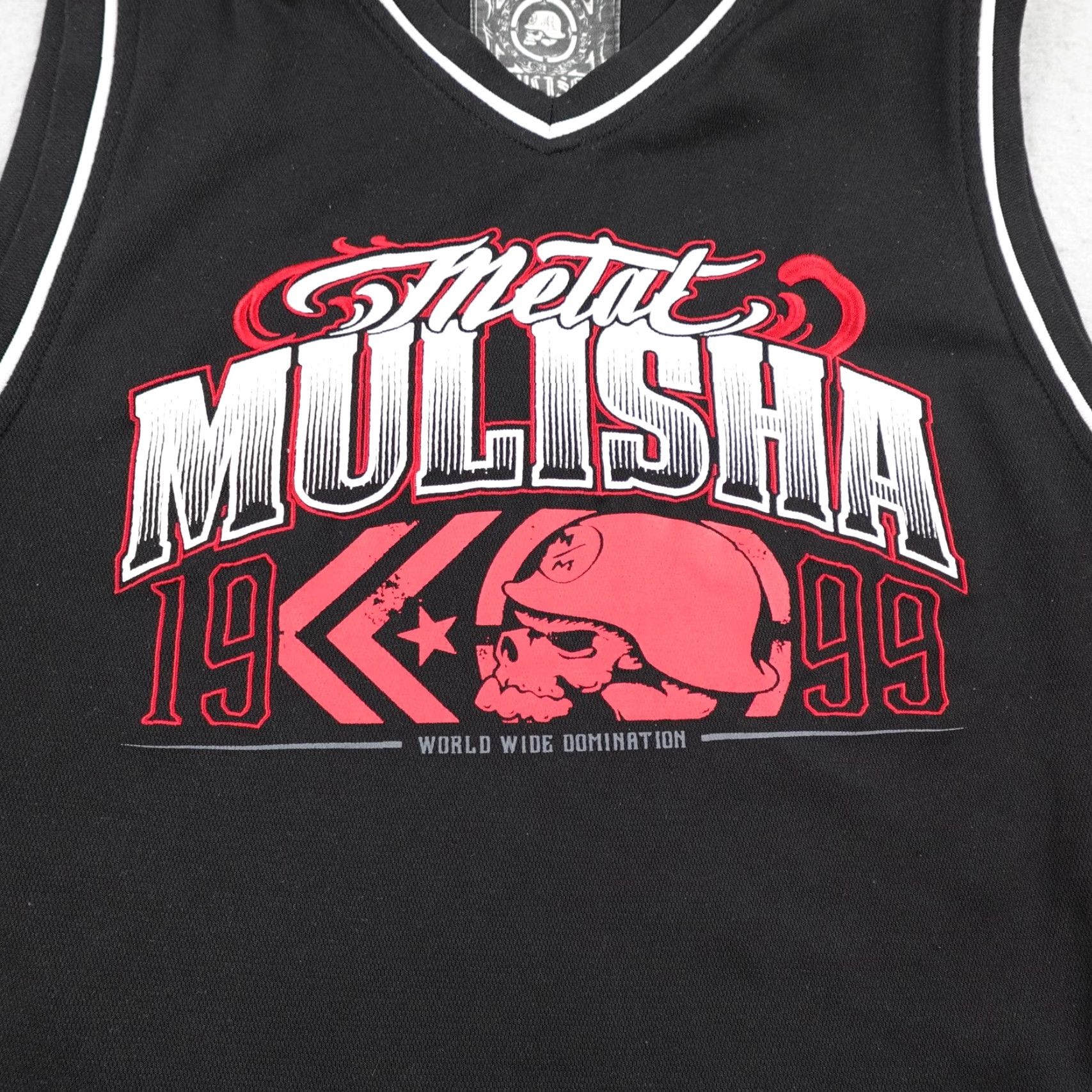 Metal Mulisha VINTAGE Metal Mulisha Tank Top Shirt Mens M Black Red Skull Jersey Sleeveless MotoX Graphic Print 90s Boys Mens Size US M / EU 48-50 / 2 - 2 Thumbnail
