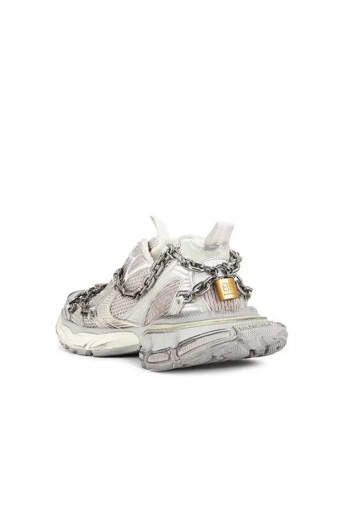 Balenciaga o1bcso1str0326 3XL Chain Sneakers in Eggshell Size US 11 / IT 41 - 3 Thumbnail