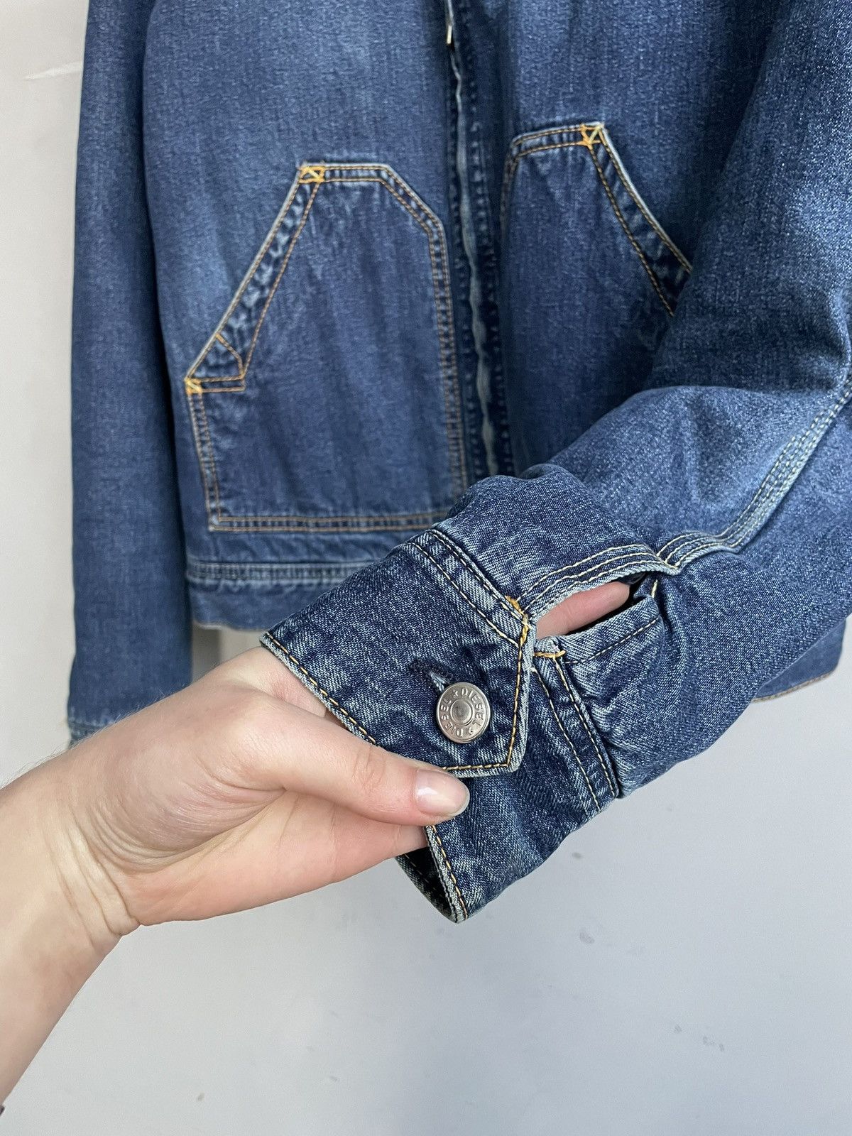 Diesel Diesel Blue fur lining Jacket Washed work jacket y2k hype Size US M / EU 48-50 / 2 - 9 Thumbnail