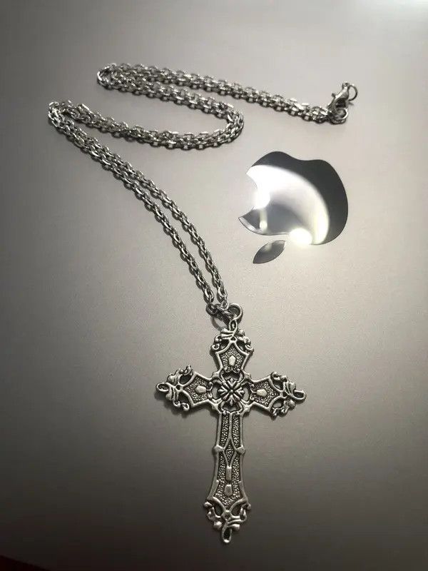 Other Aesthetic Goth Vintage Cross Pendant Necklace Size ONE SIZE - 5 Thumbnail