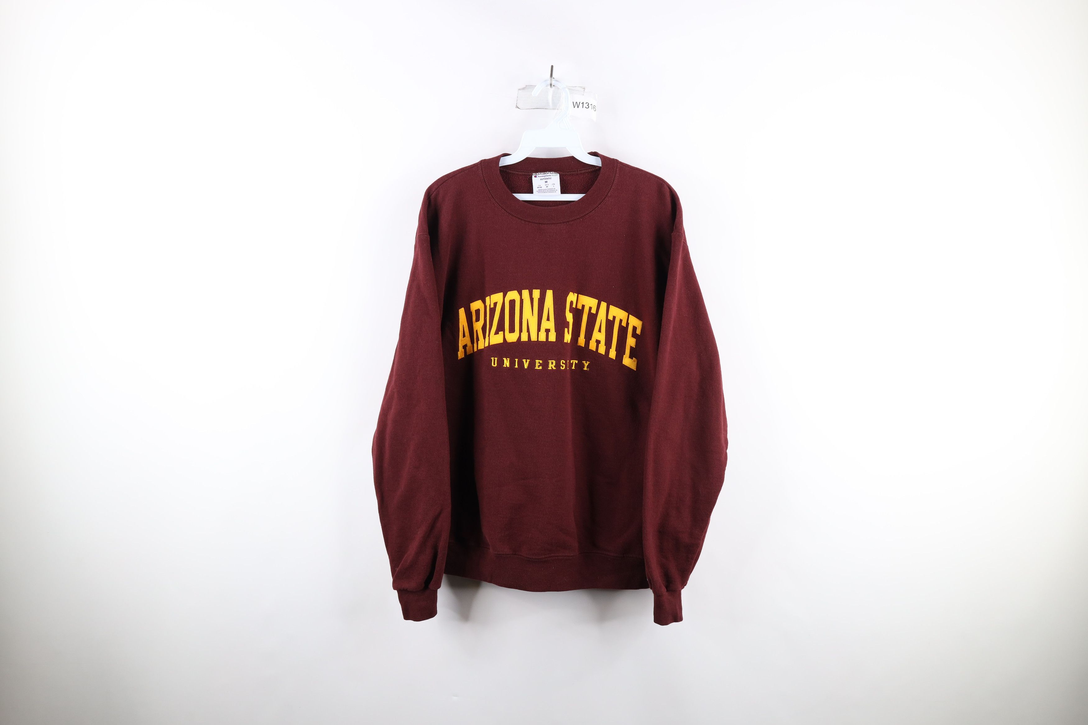 Vintage!!! University Arizona State popular MOM Sweatshirt Big Logo Spellout Pullover Jumper sweater Size XL