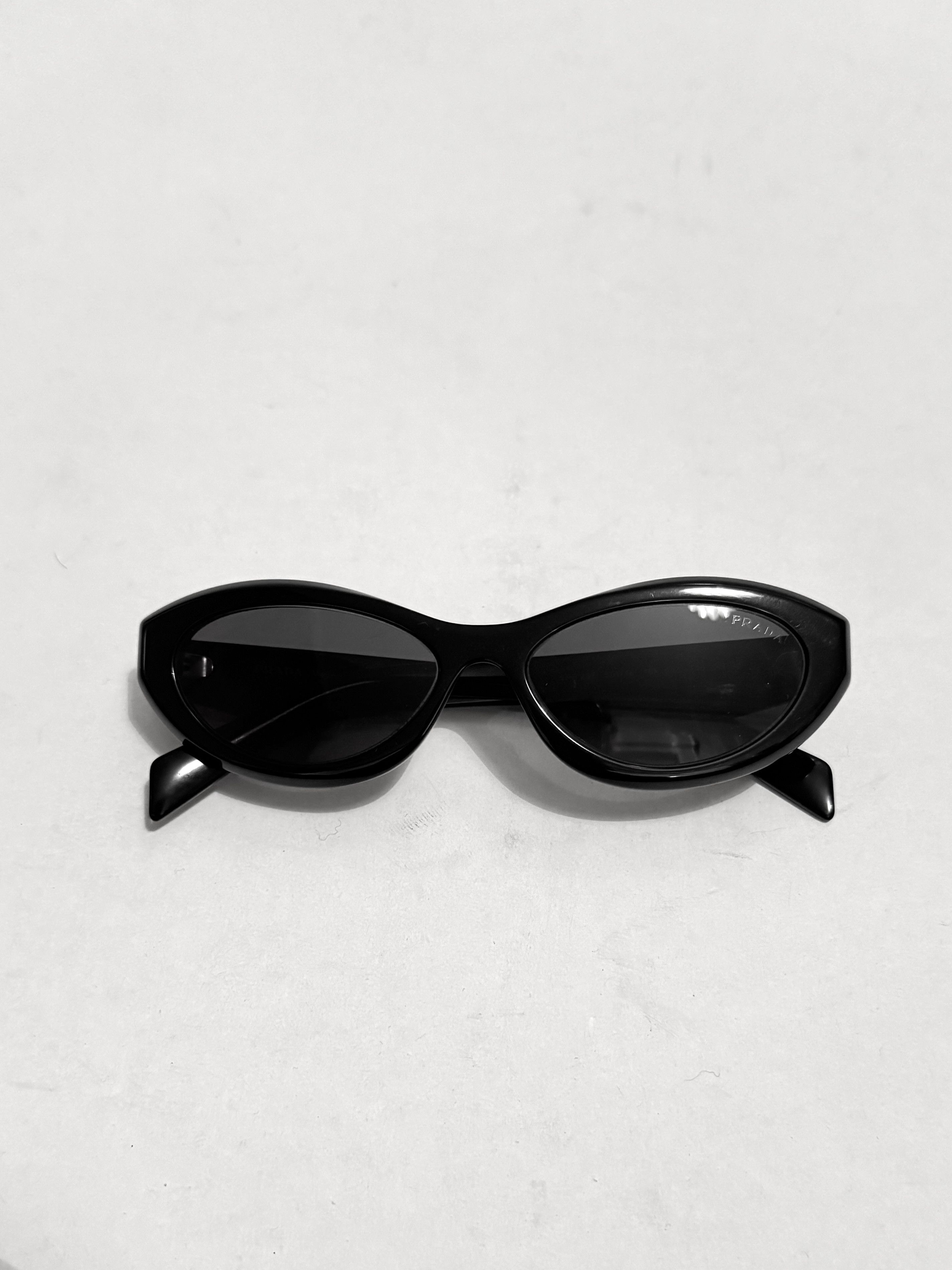 Prada PRADA Black Sunglasses Acetate SPR 26Z 16K-08Z Size ONE SIZE - 1 Thumbnail