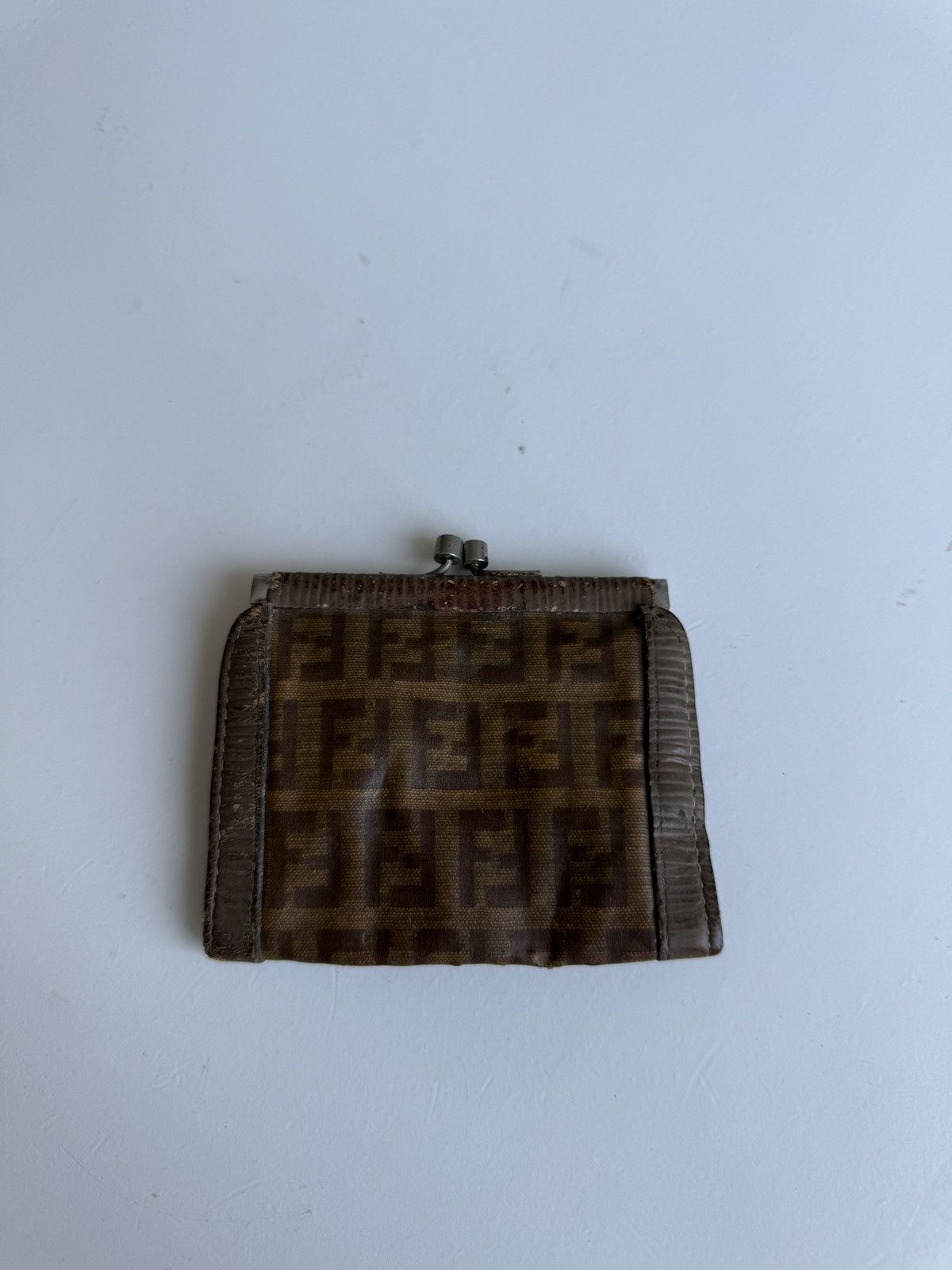 Fendi × Vintage Vintage 90s Fendi FF monogram pouch wallet designer luxury Size ONE SIZE - 2 Thumbnail
