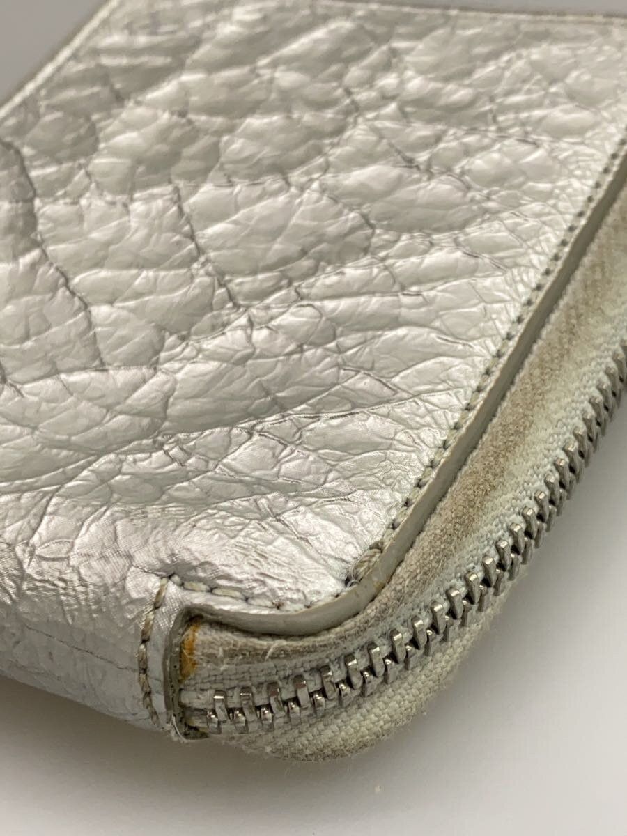 Maison Margiela Cracked Metallic Leather Zip Wallet Size ONE SIZE - 4 Thumbnail