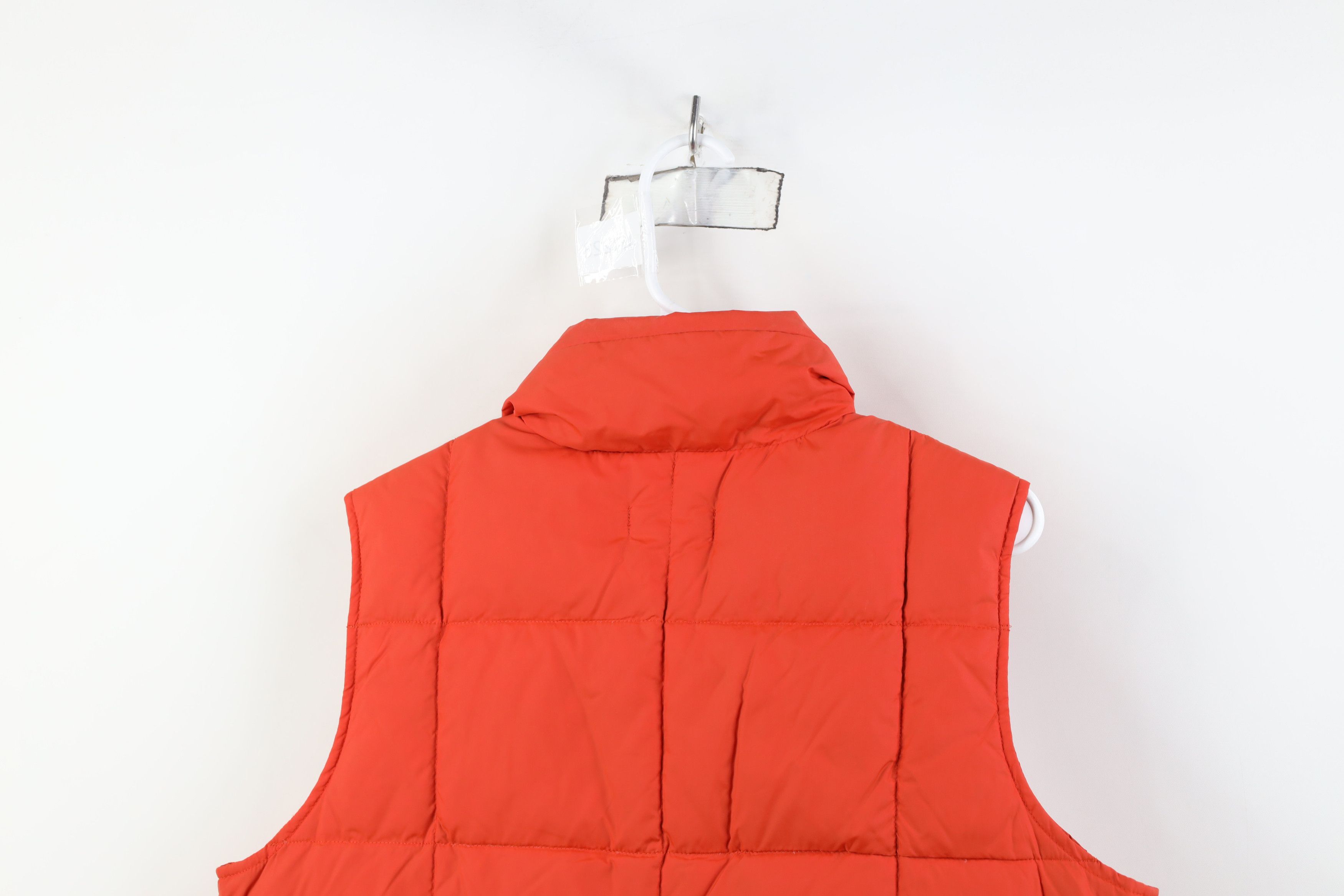 Lands' End Vintage Lands End Duck Down Puffer Vest Jacket Orange Size M / US 6-8 / IT 42-44 - 13 Thumbnail