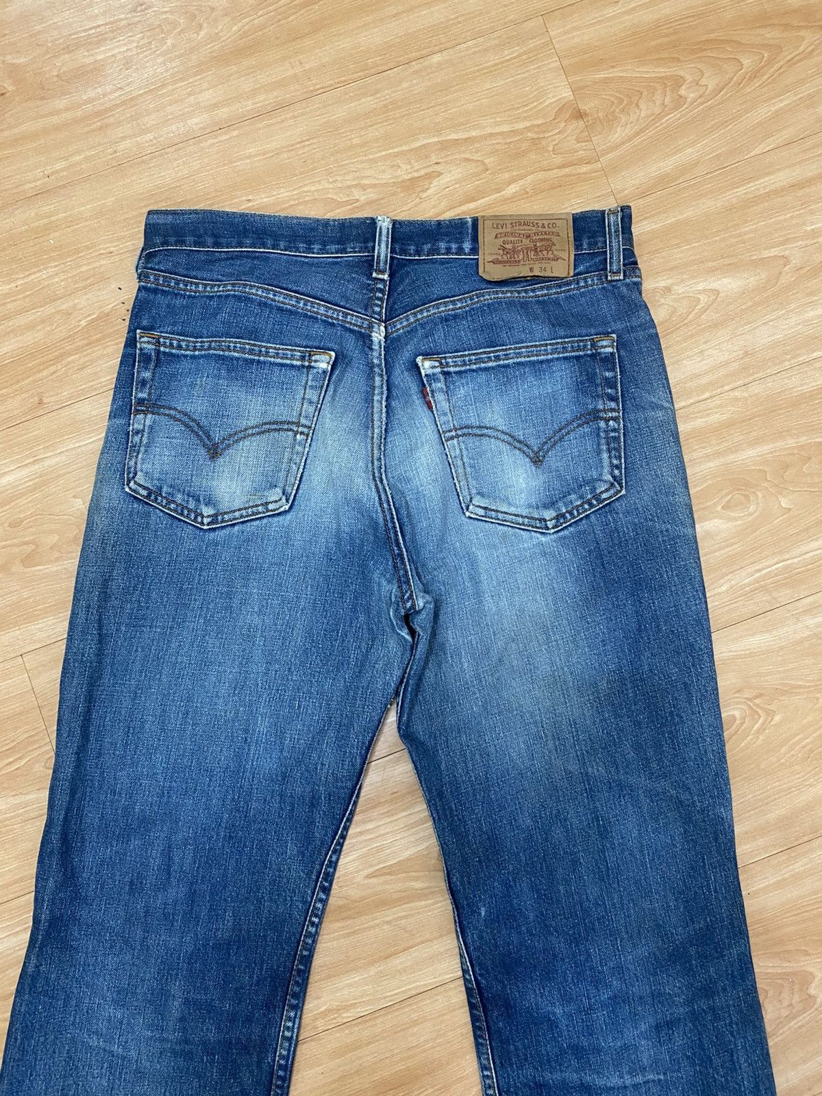 Levi's × Levi's Vintage Clothing × Vintage Vintage 90s levis denim distressed regular fits Size US 34 / EU 50 - 10 Thumbnail