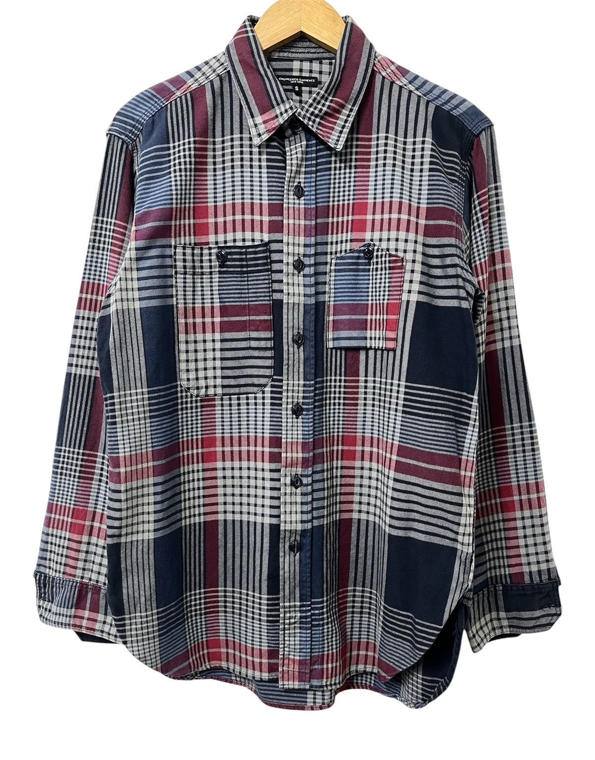 Engineered Garments ENGINEERED GARMENTS CHECKED PLAID WORK SHIRT Size US S / EU 44-46 / 1 - 4 Thumbnail