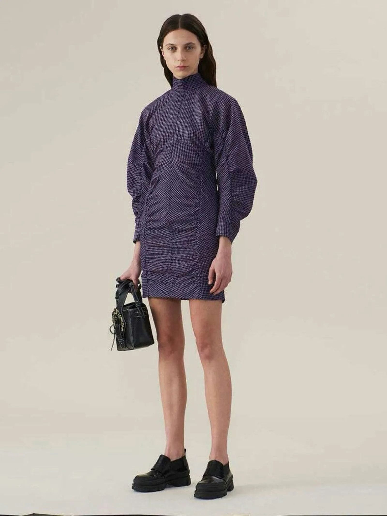 Ganni Ganni Seersucker Check Mini Dress Dress Size M / US 6-8 / IT 42-44 - 1 Thumbnail