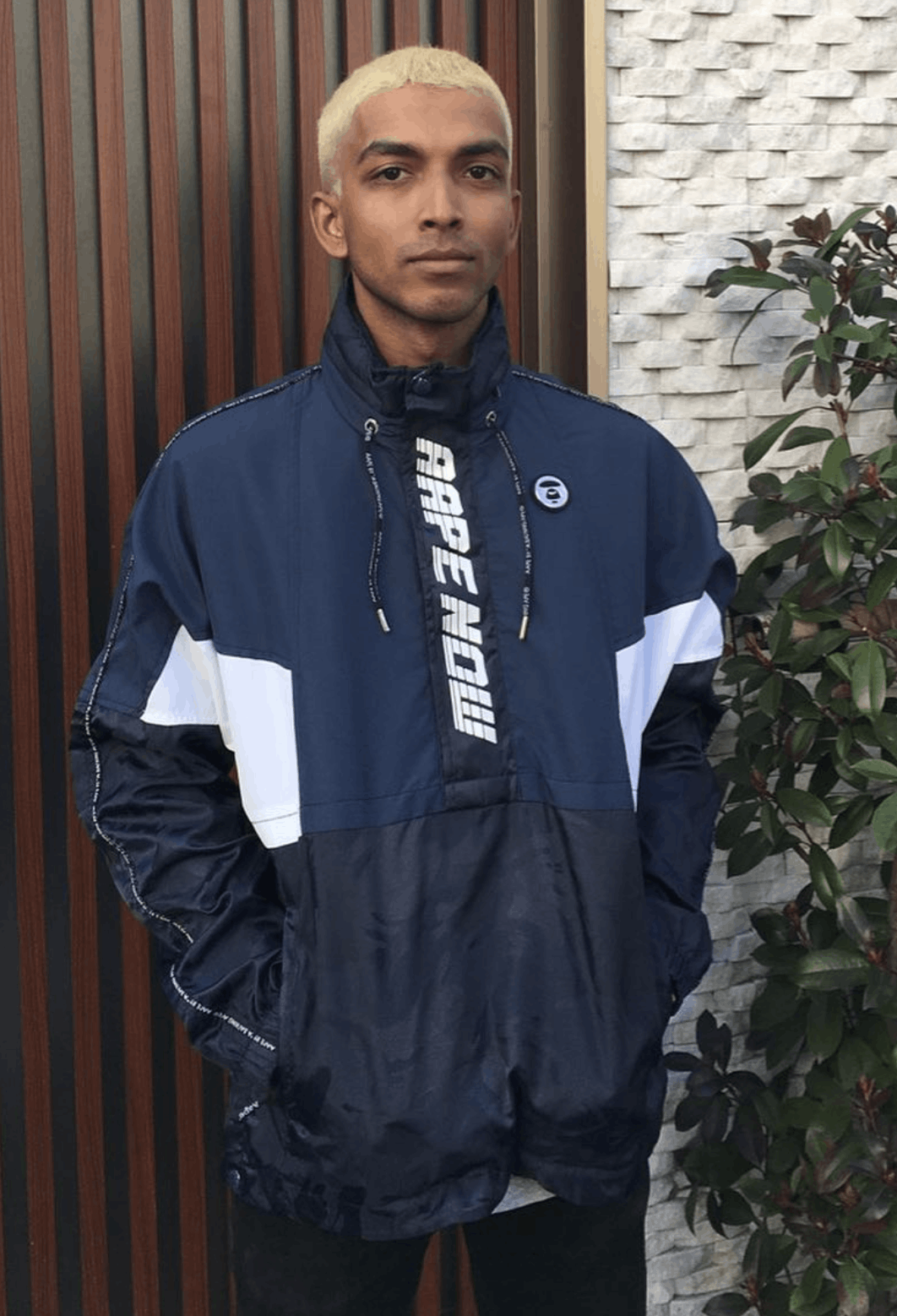 Aape Rare 2017 AApe Now Windbreaker Jacket Navy Size US M / EU 48-50 / 2 - 2 Thumbnail