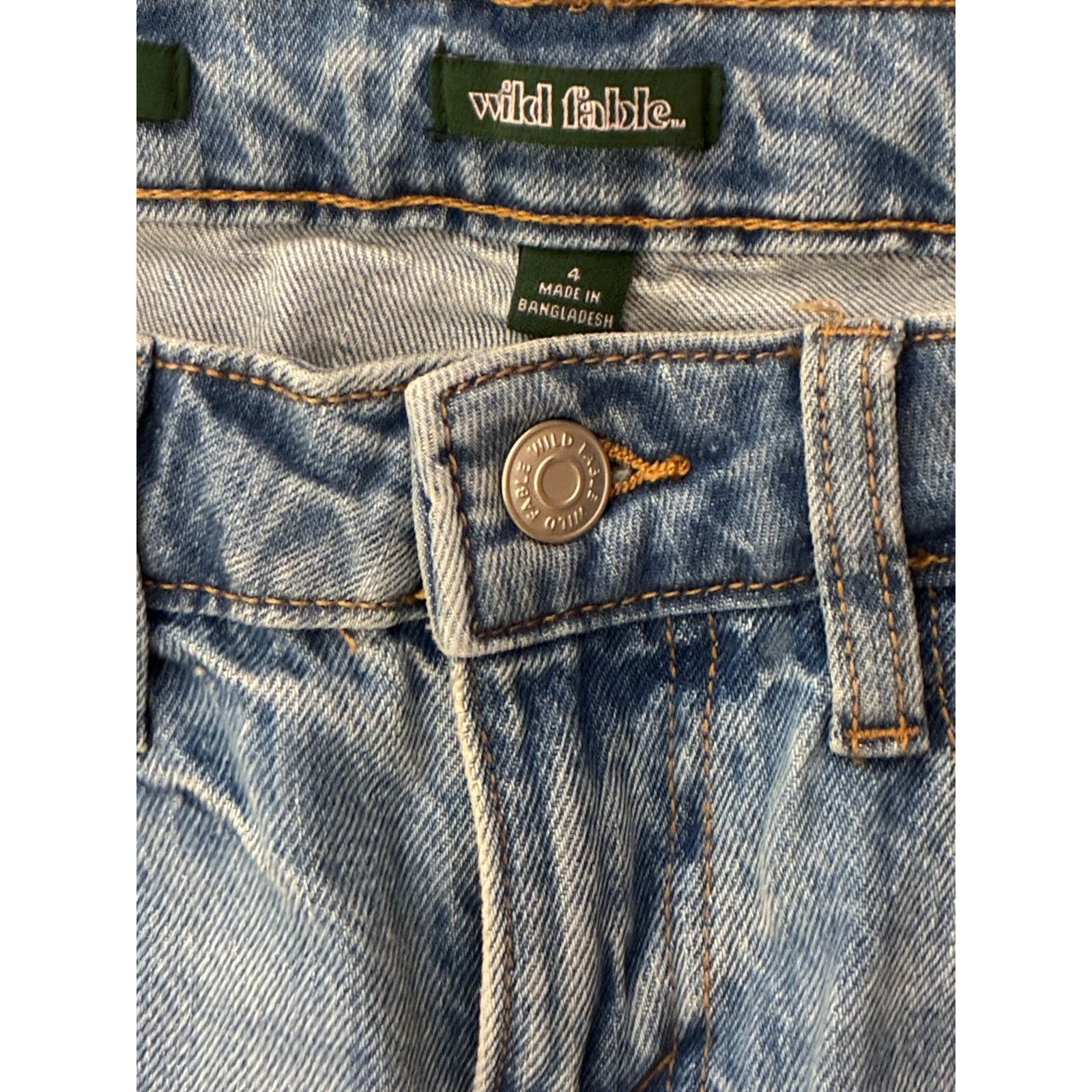 The Unbranded Brand Mid Rise Straight Retro De Tiro Medio Sz 4 Light Blue Size 27" / US 4 / IT 40 - 5 Thumbnail