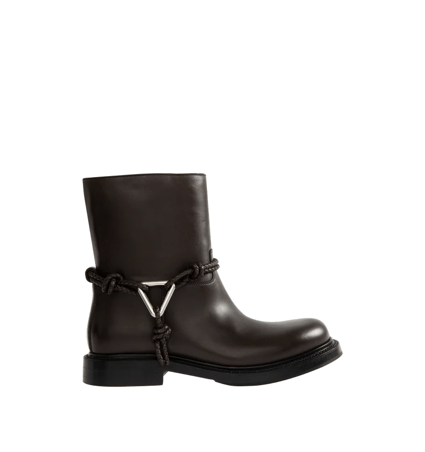 Bottega Veneta o1h1sh10526 James Ankle Boot in Black/Fondant Size US 7 / IT 37 - 1 Thumbnail