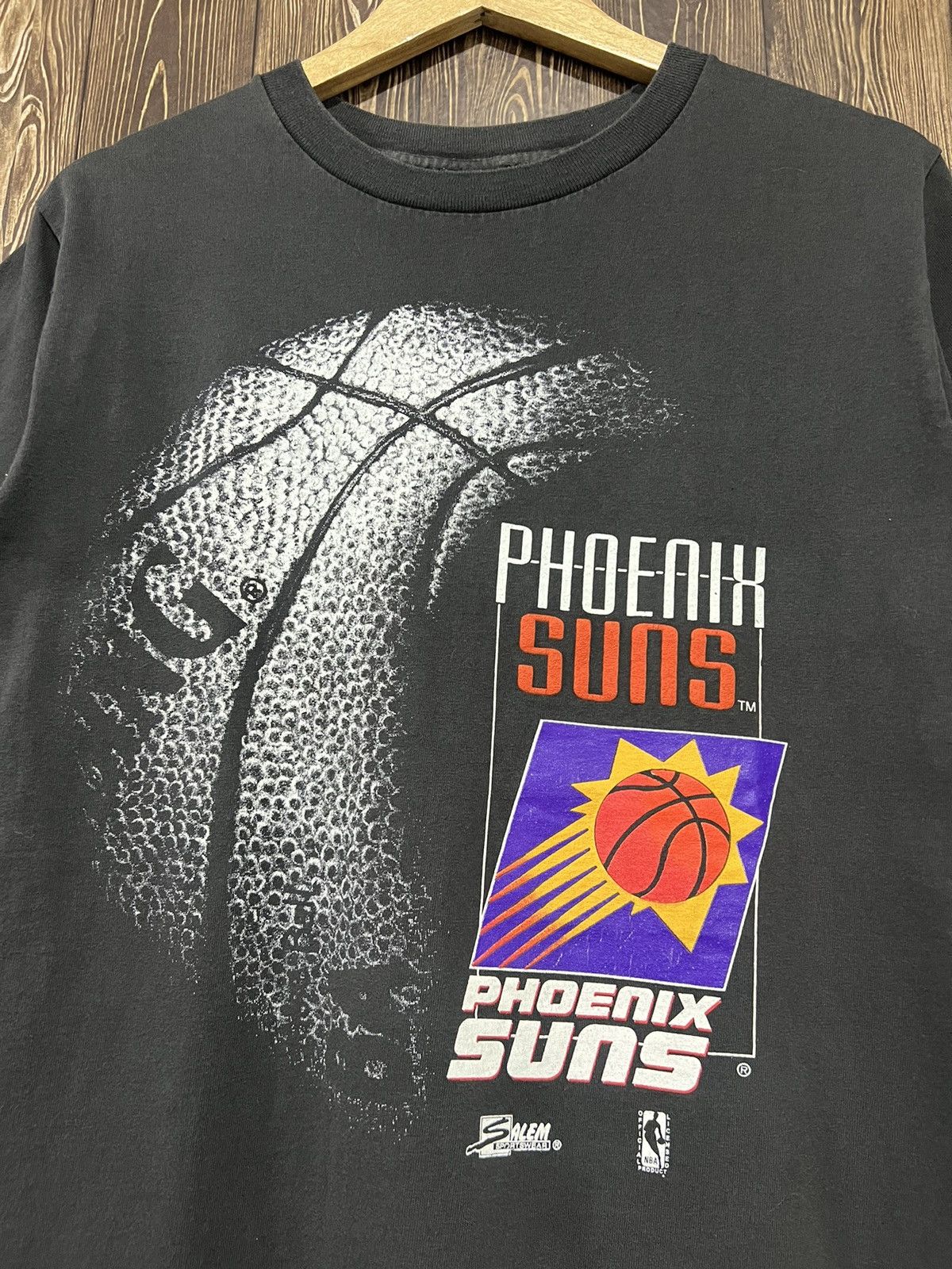 NBA × Vintage Vintage 90s Phoenix Suns Salem Tshirt Size US M / EU 48-50 / 2 - 2 Thumbnail