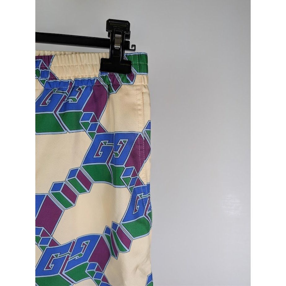 Gucci o1rshd1 Short Pants in Ivory/Blue Size US 34 / EU 50 - 5 Thumbnail