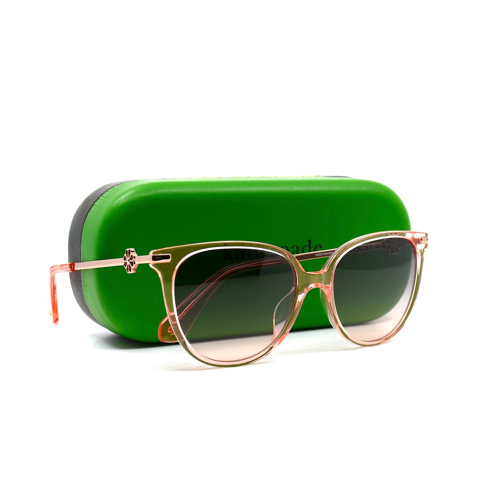 Kate Spade KATE SPADE KRISTINA/S 35J PINK TRANSPARENT GREY SUNGLASSES Size ONE SIZE - 1 Thumbnail