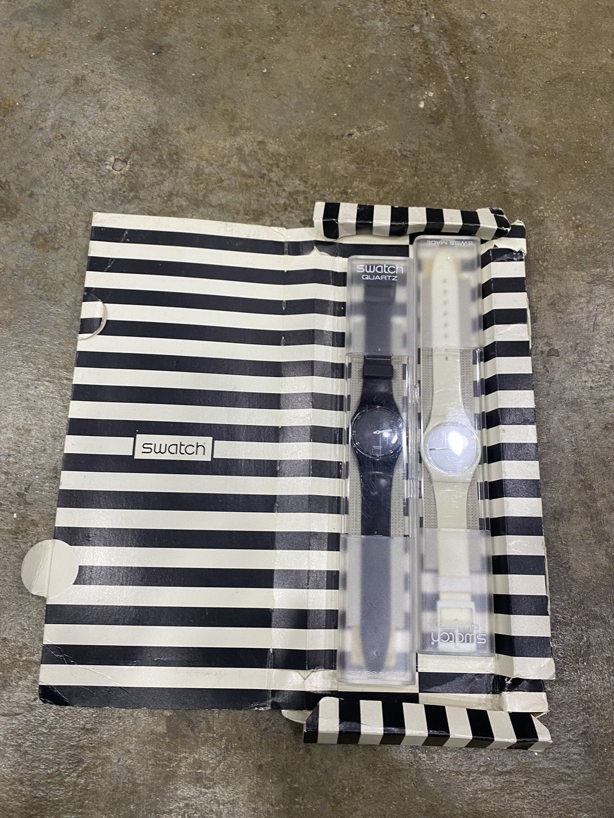 Swatch × Vintage Vintage 90s Swatch Black & white watch Size ONE SIZE - 7 Thumbnail