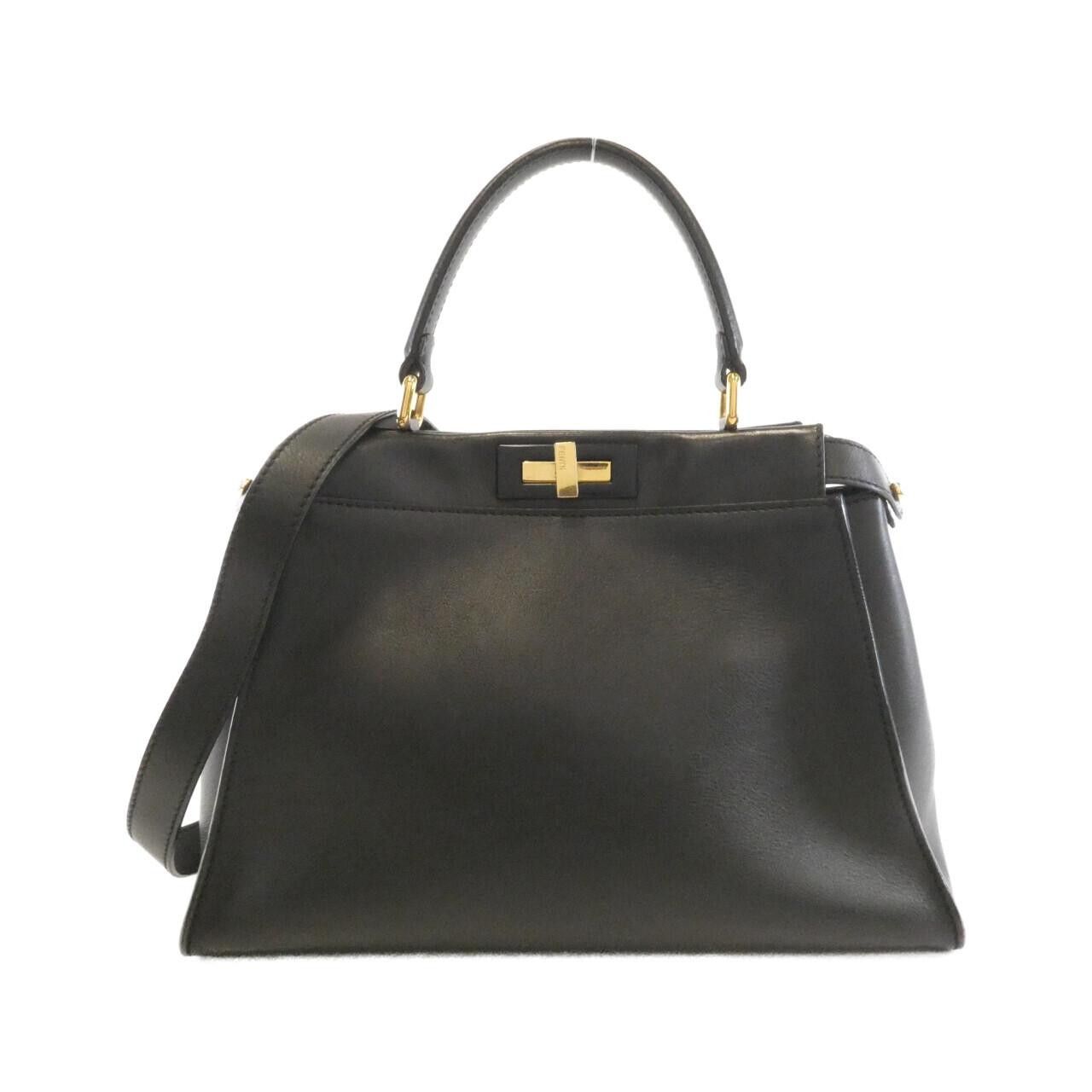 Fendi Fendi Fendi Peekaboo Calf Leather Handbag Leather Handbag 8BN2903ZN DUTY FREE for USA Size ONE SIZE - 1 Thumbnail