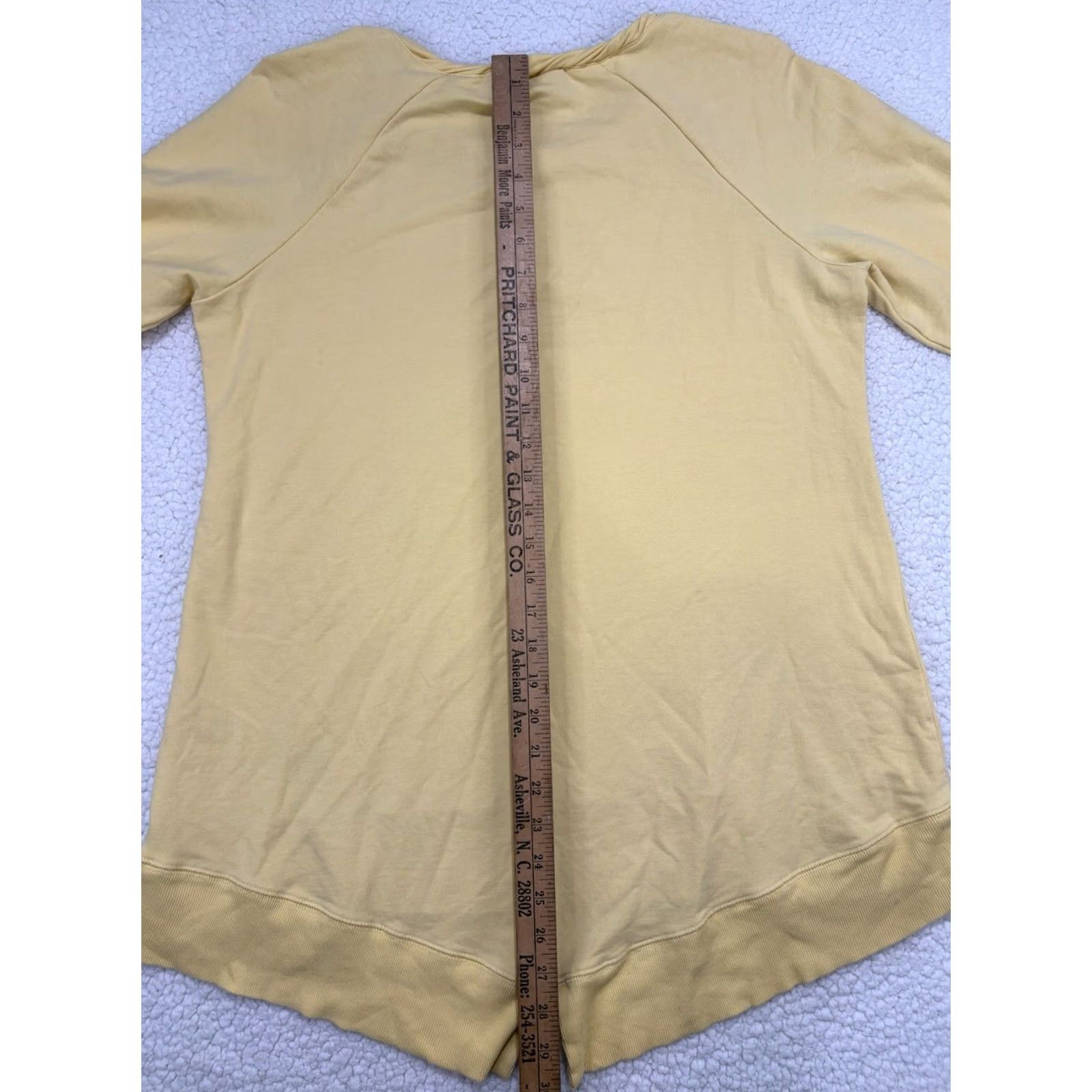 Soft Surroundings Soft Surroundings Women's Long Sleeve Tunic Sweater Yellow Knit Casual Pullover Size L Size L / US 10 / IT 46 - 8 Thumbnail