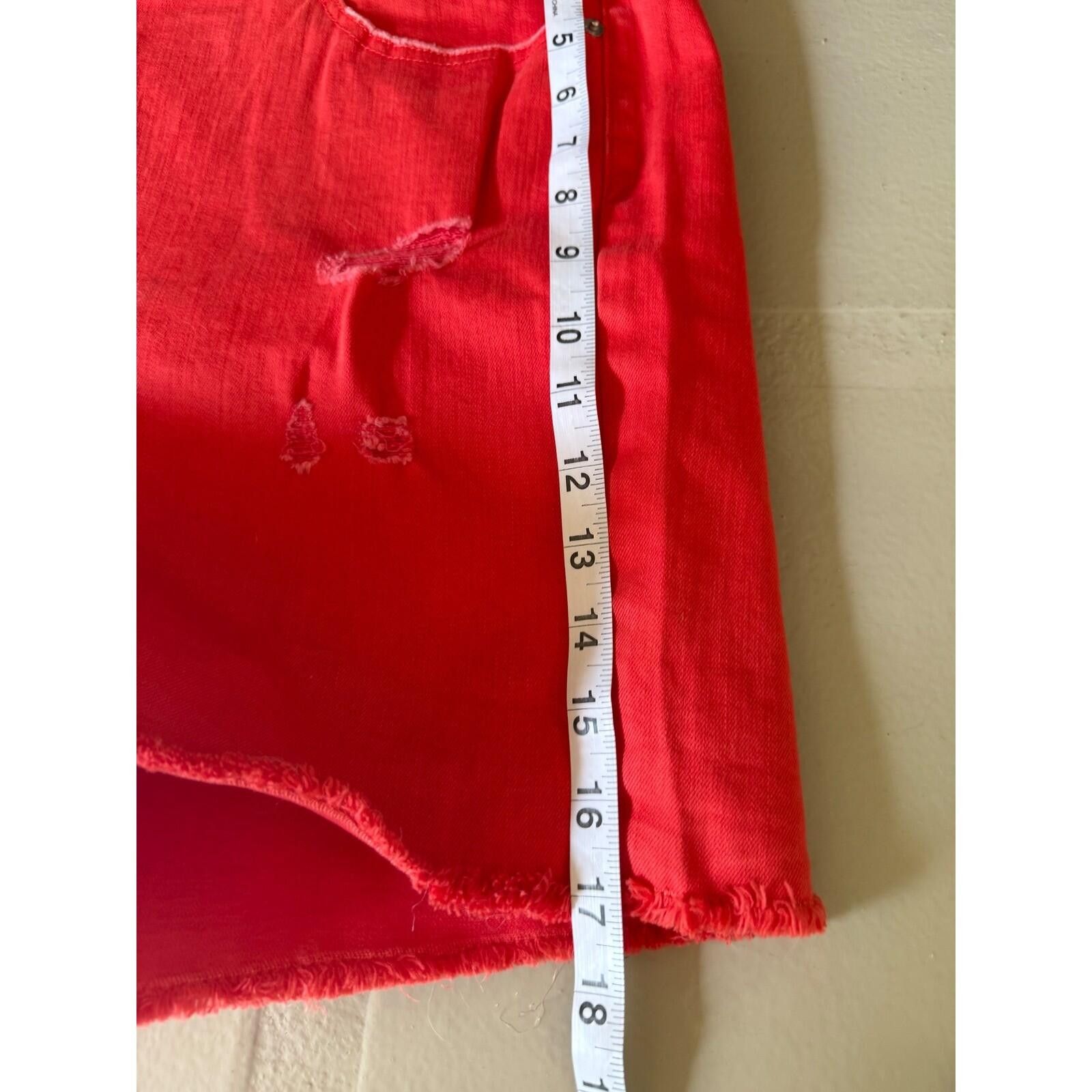 Other Candace Cameron Bure Distressed Shorts Coral Frayed Hem 22W Size 42" / US 20 - 5 Thumbnail