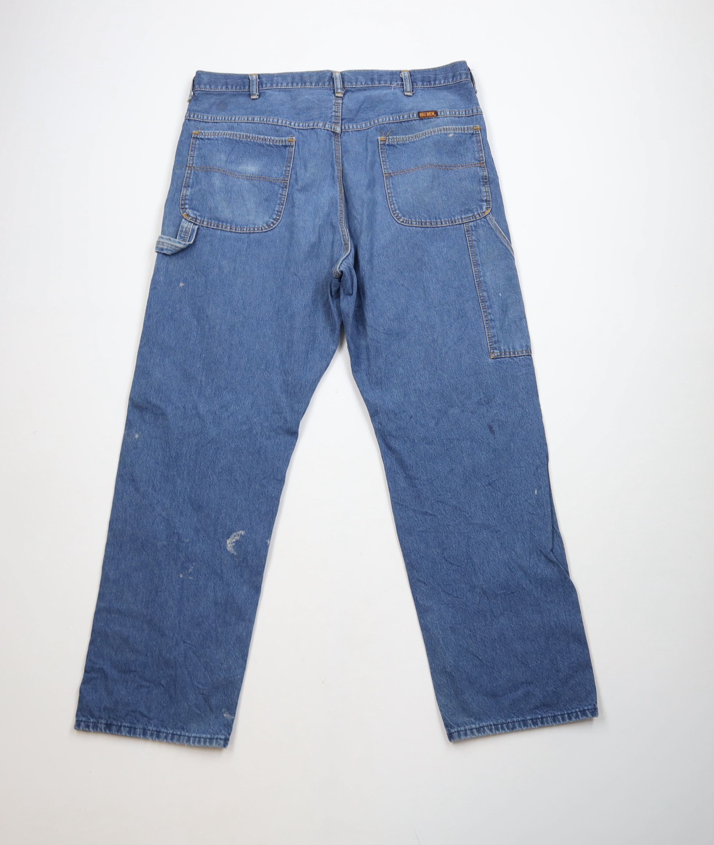 Vintage Vintage 70s Streetwear Wide Leg Dungaree Denim Jeans USA Size US 36 / EU 52 - 12 Thumbnail
