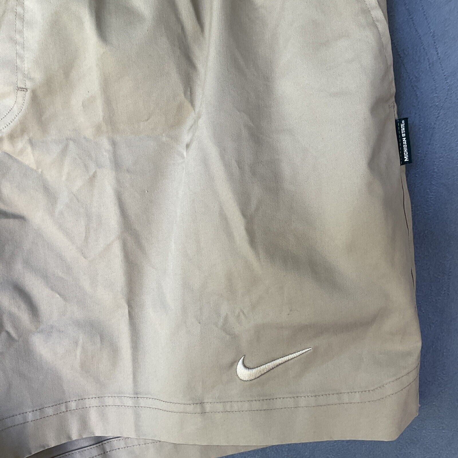 Nike Nike Men’s Canvas Shorts Beige XXL Stretch Michigan State Size US 38 / EU 54 - 7 Thumbnail