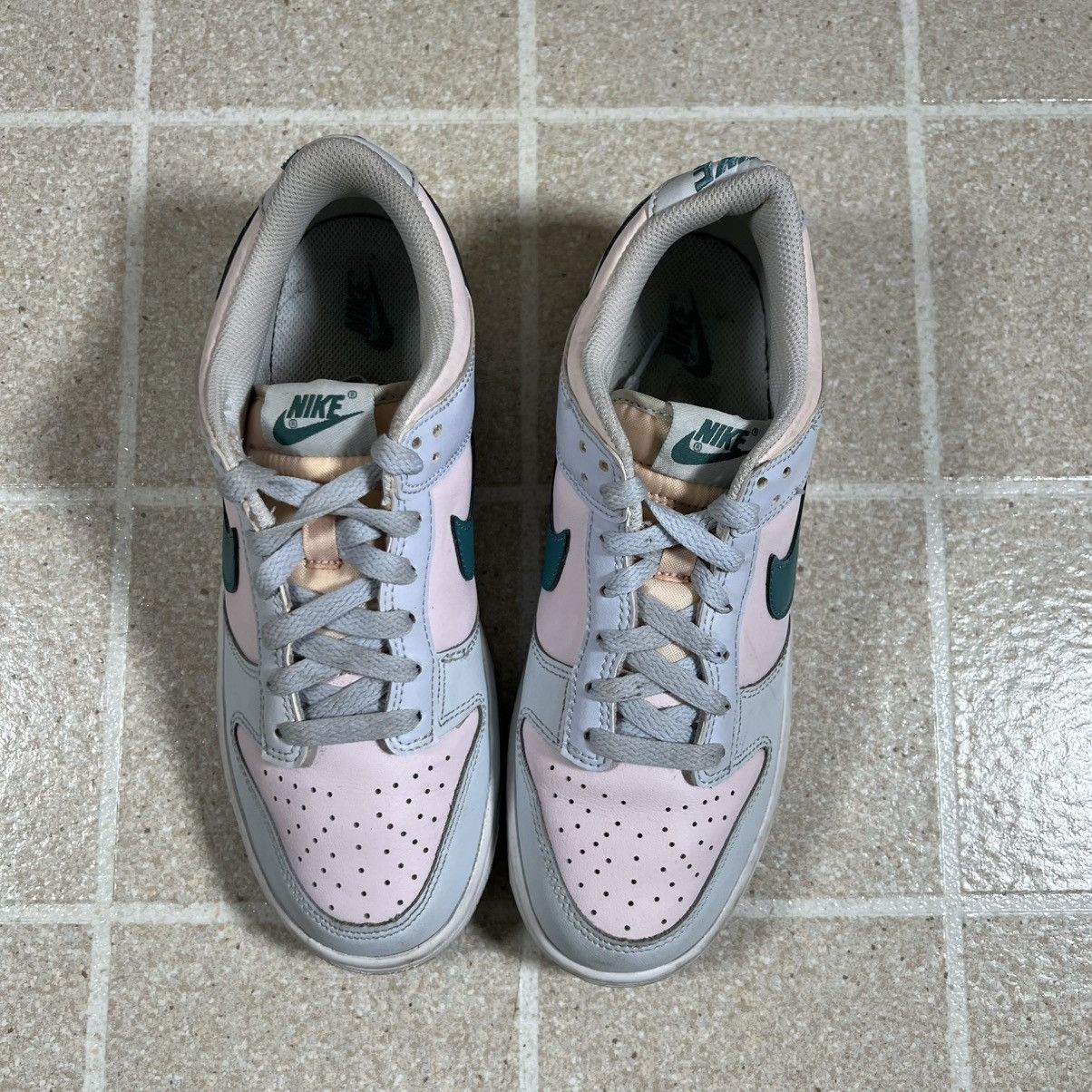 Nike Nike Dunk Low Mineral Teal Shoes Grey Teal Pink Leather Size US 8.5 / IT 38.5 - 2 Thumbnail
