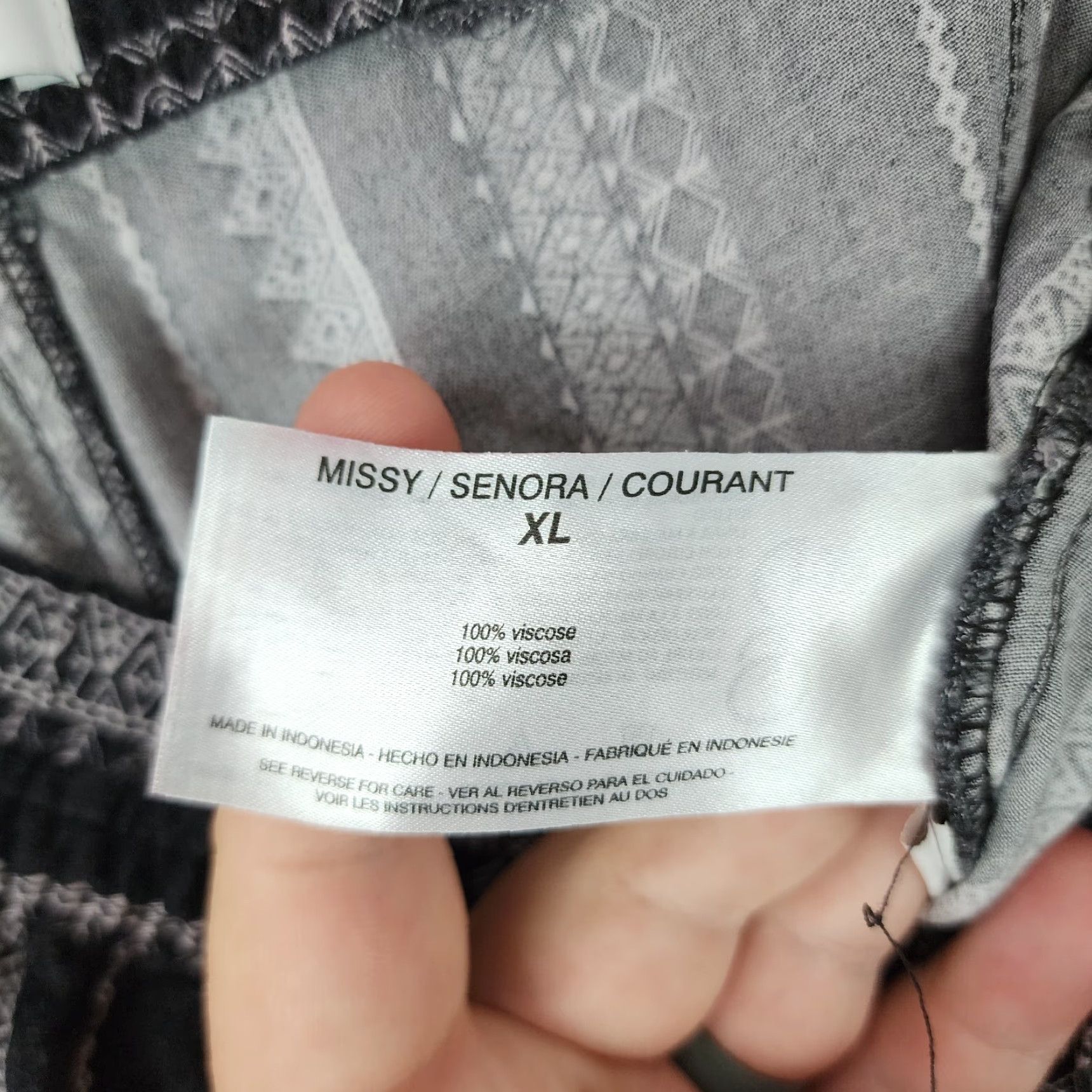 Jessica Simpson JESSICA SIMPSON Harem Pants Womens Black White Loose XL 100% Viscose Size 40" / US 18 - 4 Thumbnail